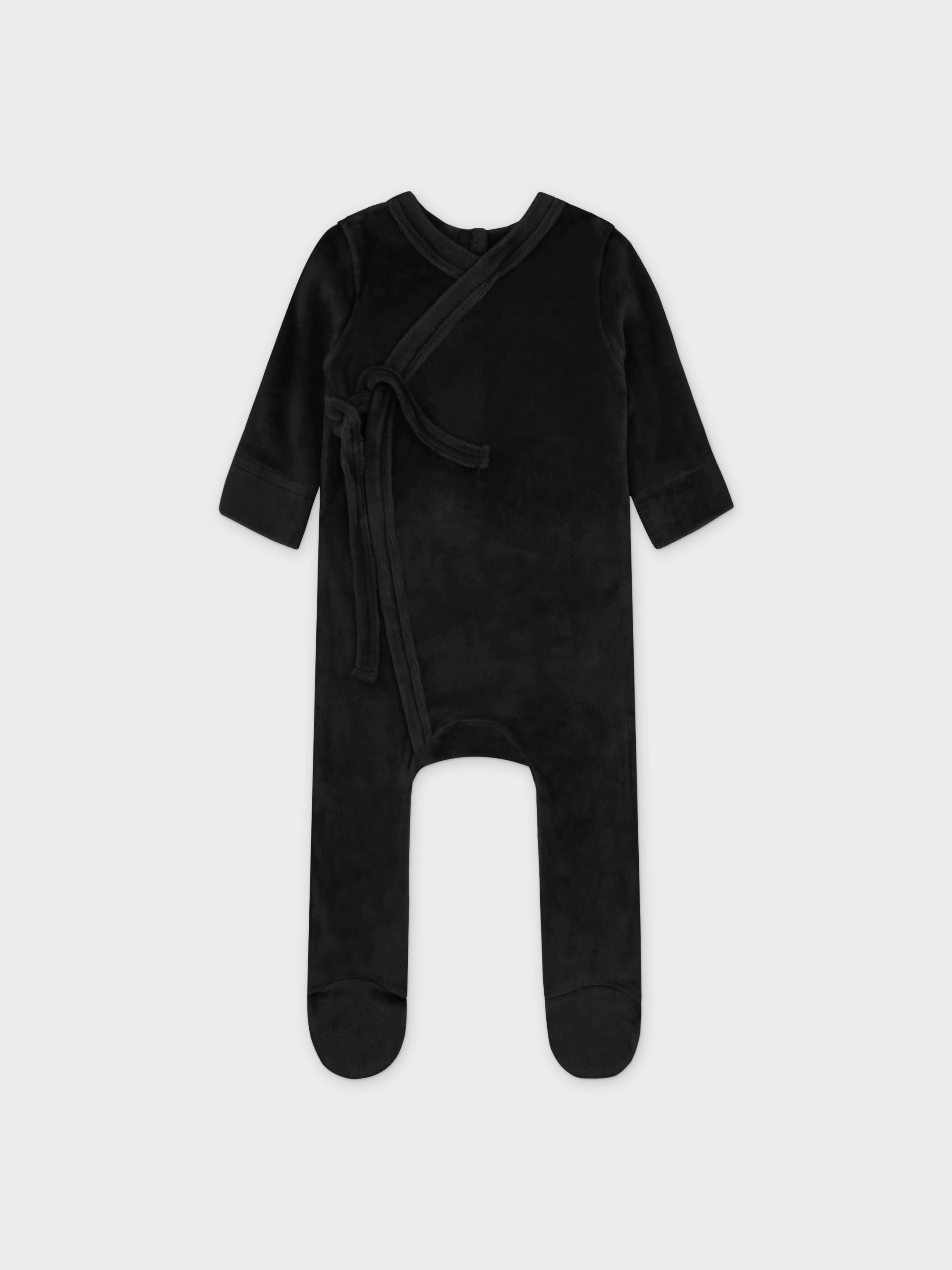 Velour Crossover Stretchy - Black