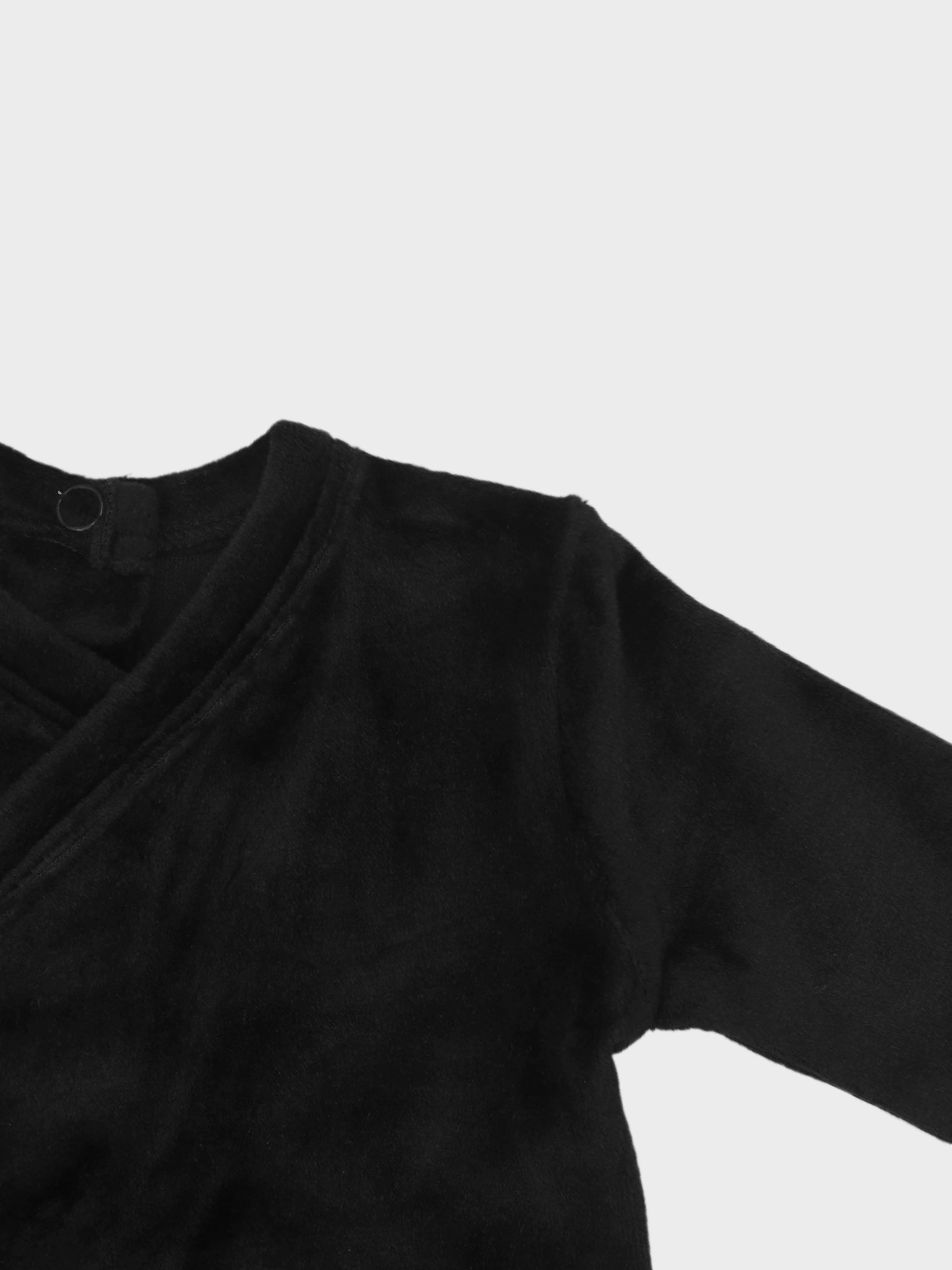 Velour Crossover Stretchy - Black