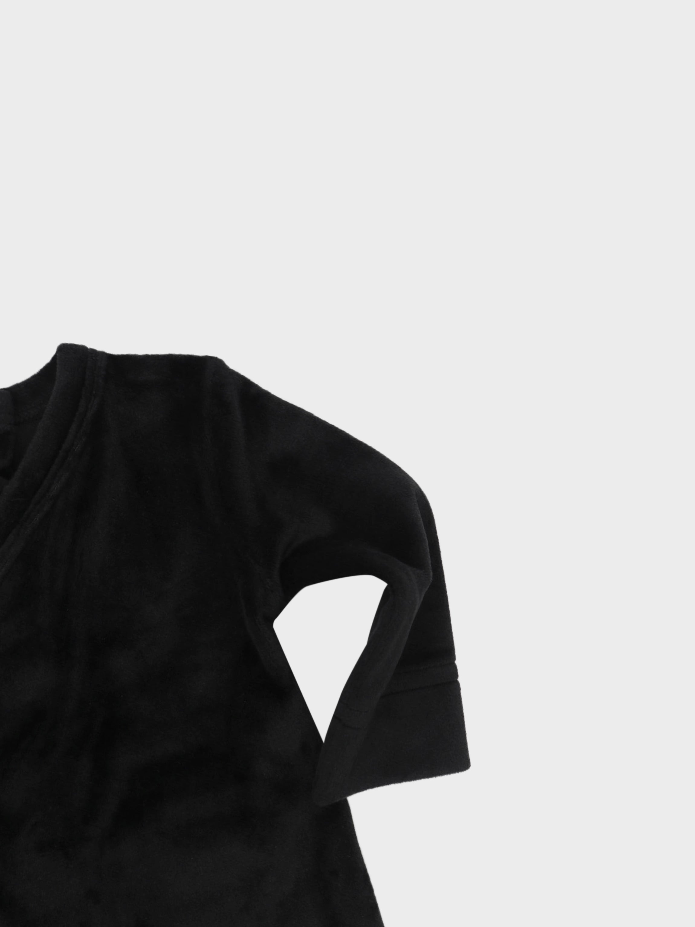 Velour Crossover Stretchy - Black