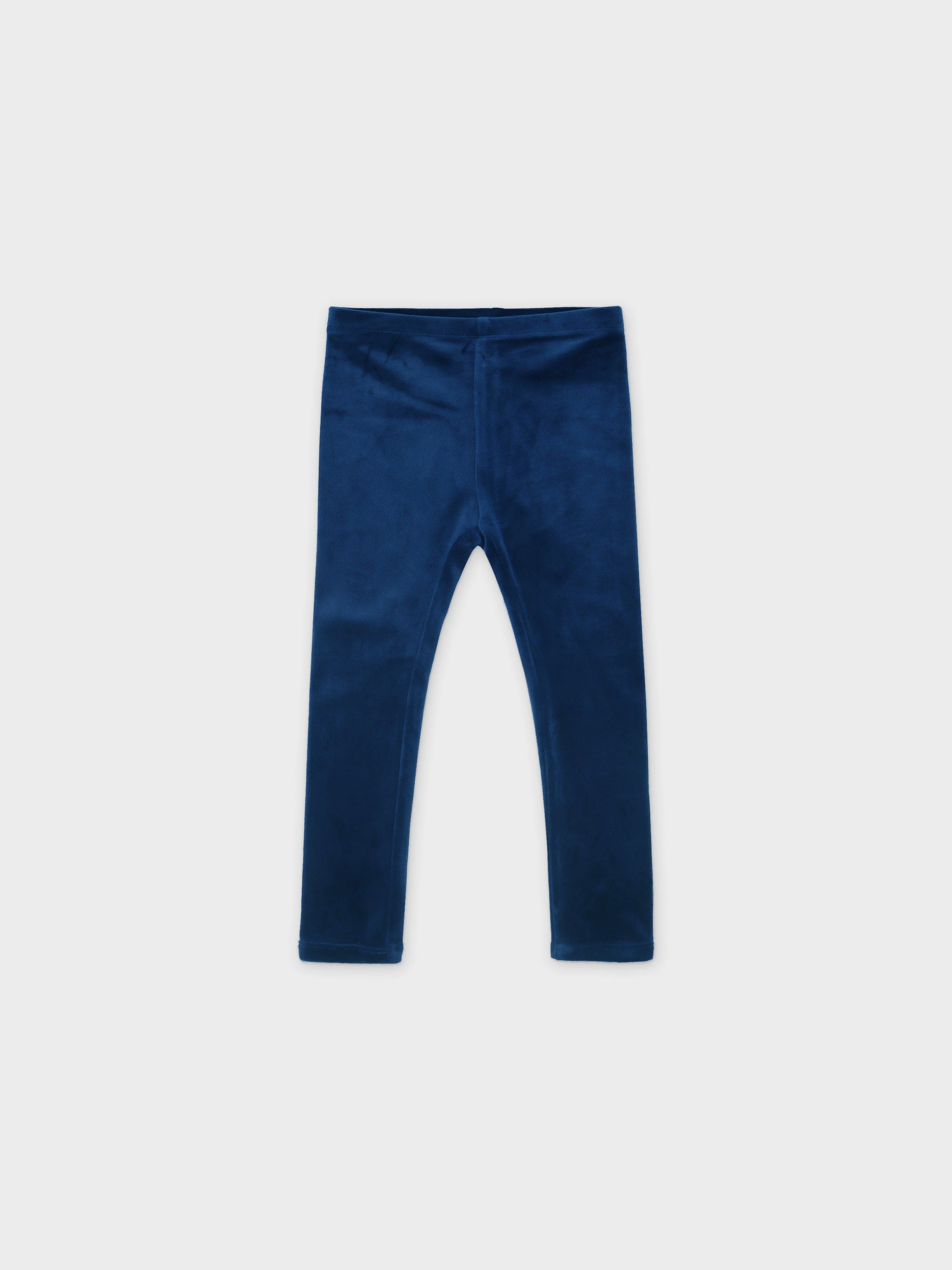 Soft velour blue pajamas pants