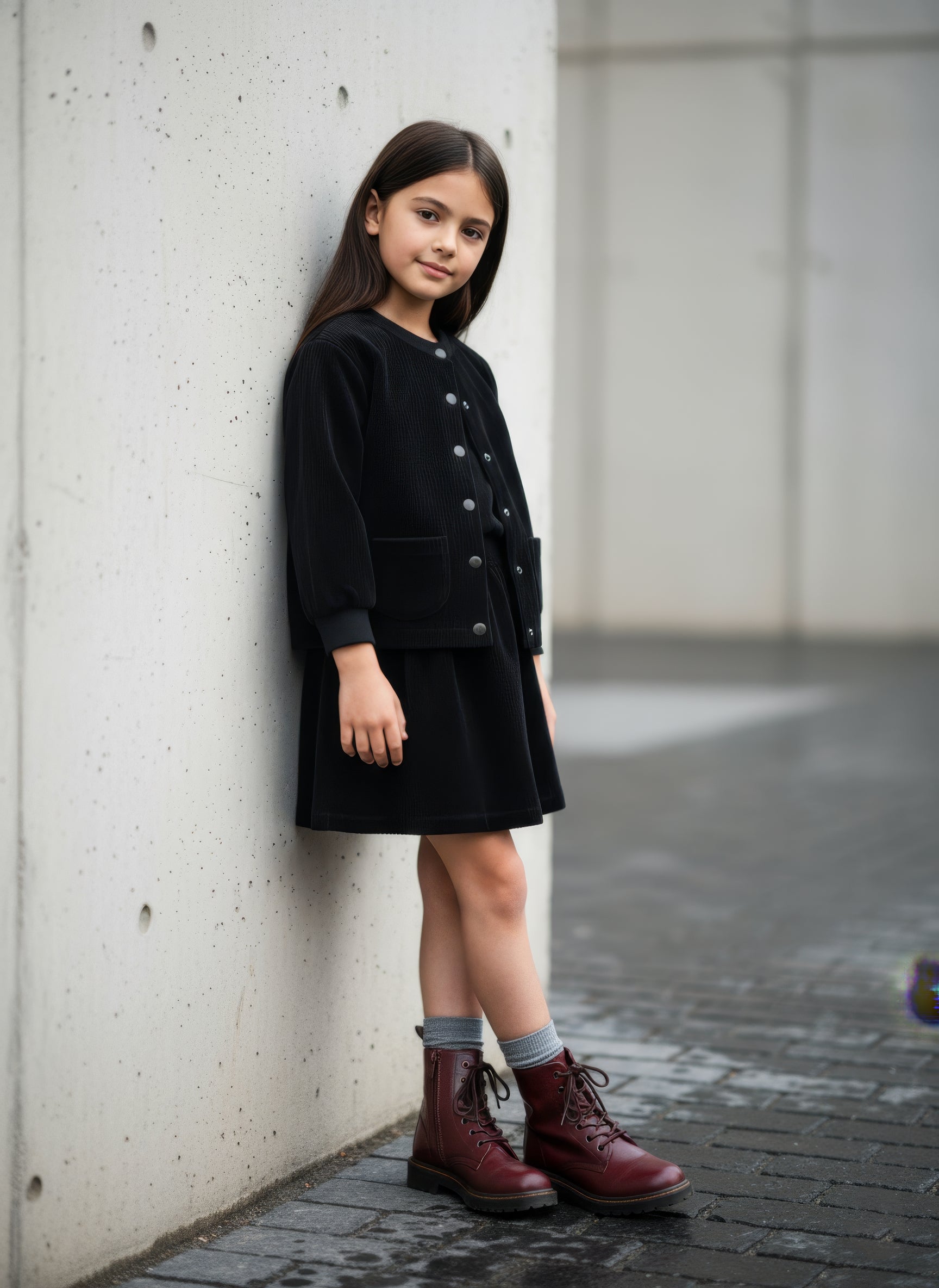 Corduroy Skirt - Black