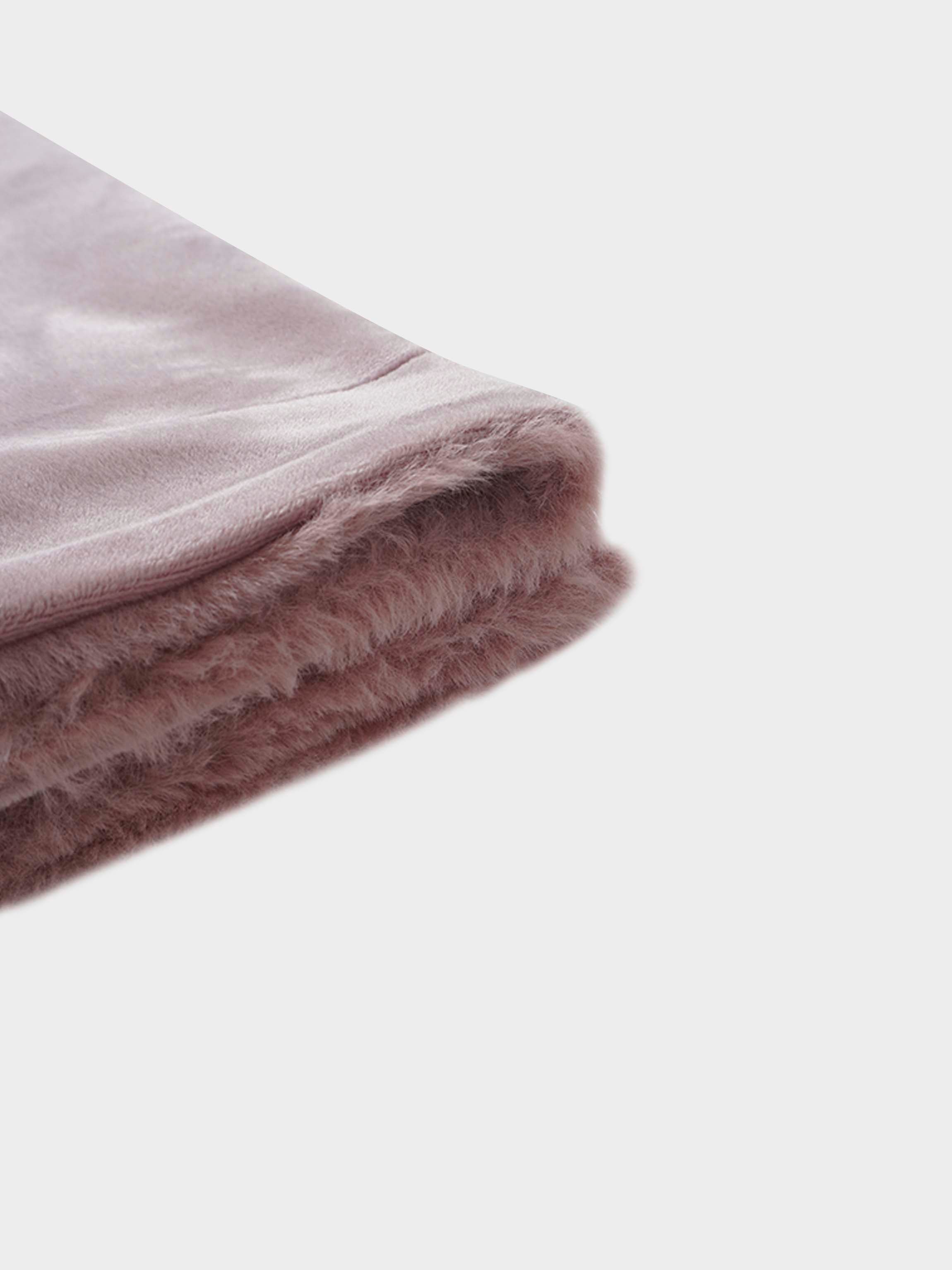 Plush Velour Blanket Pink by Adee, girls blanket in soft velour fabric