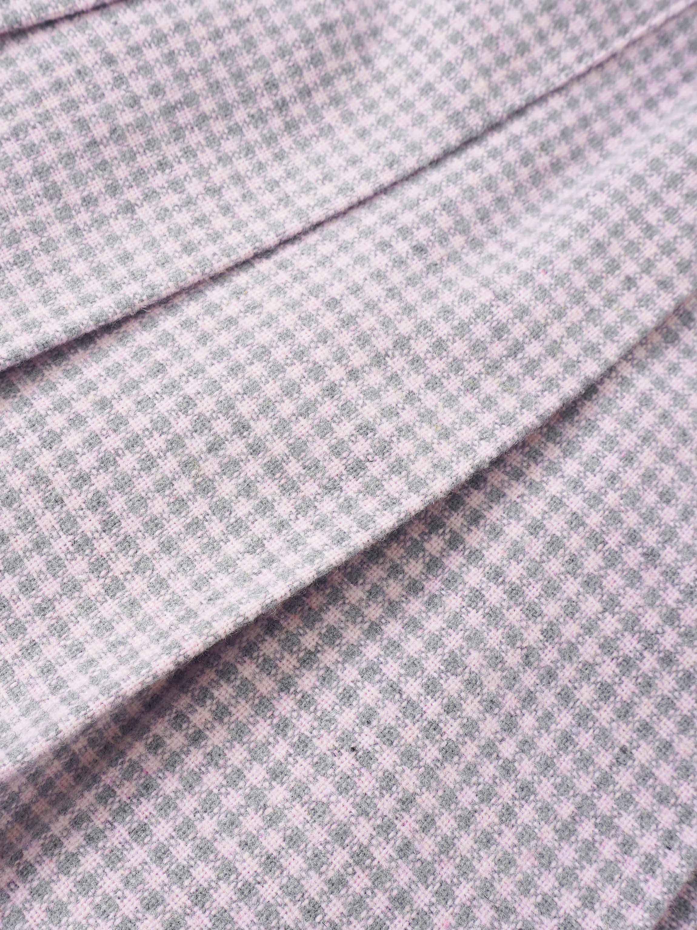 Gingham pleated skirt in grey with pink accents, Adee brand, girls&