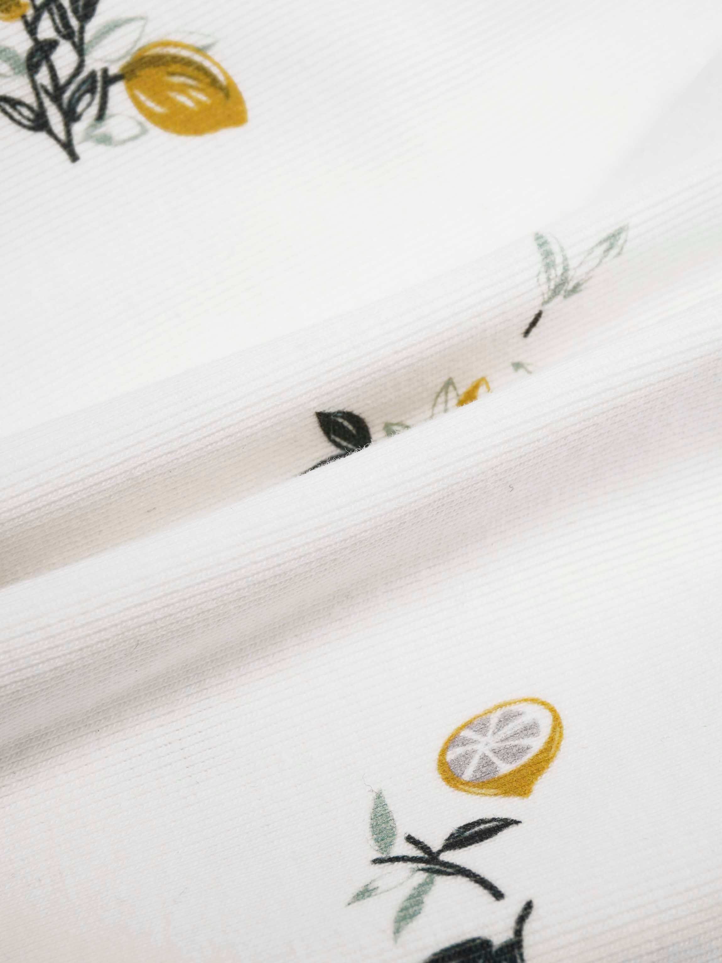 Lemon print fabric baby romper