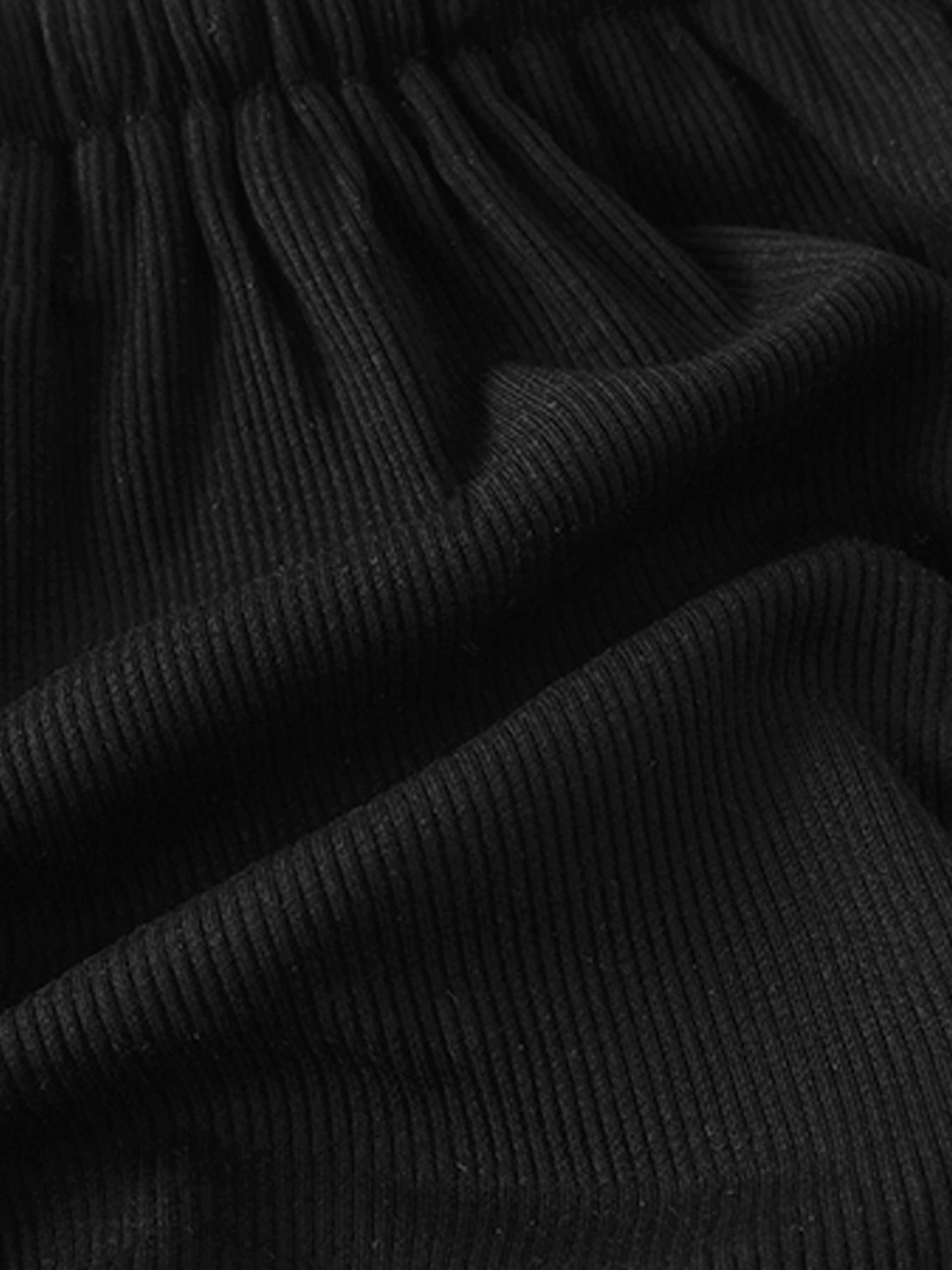 Black ribbed bloomers for kids