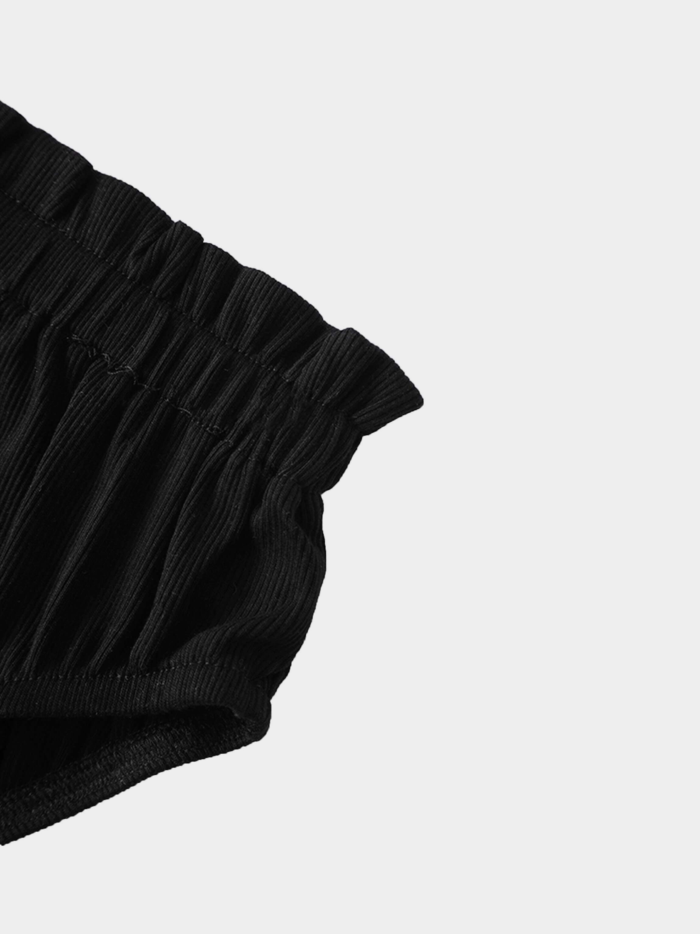 Black paper bag waist bloomers