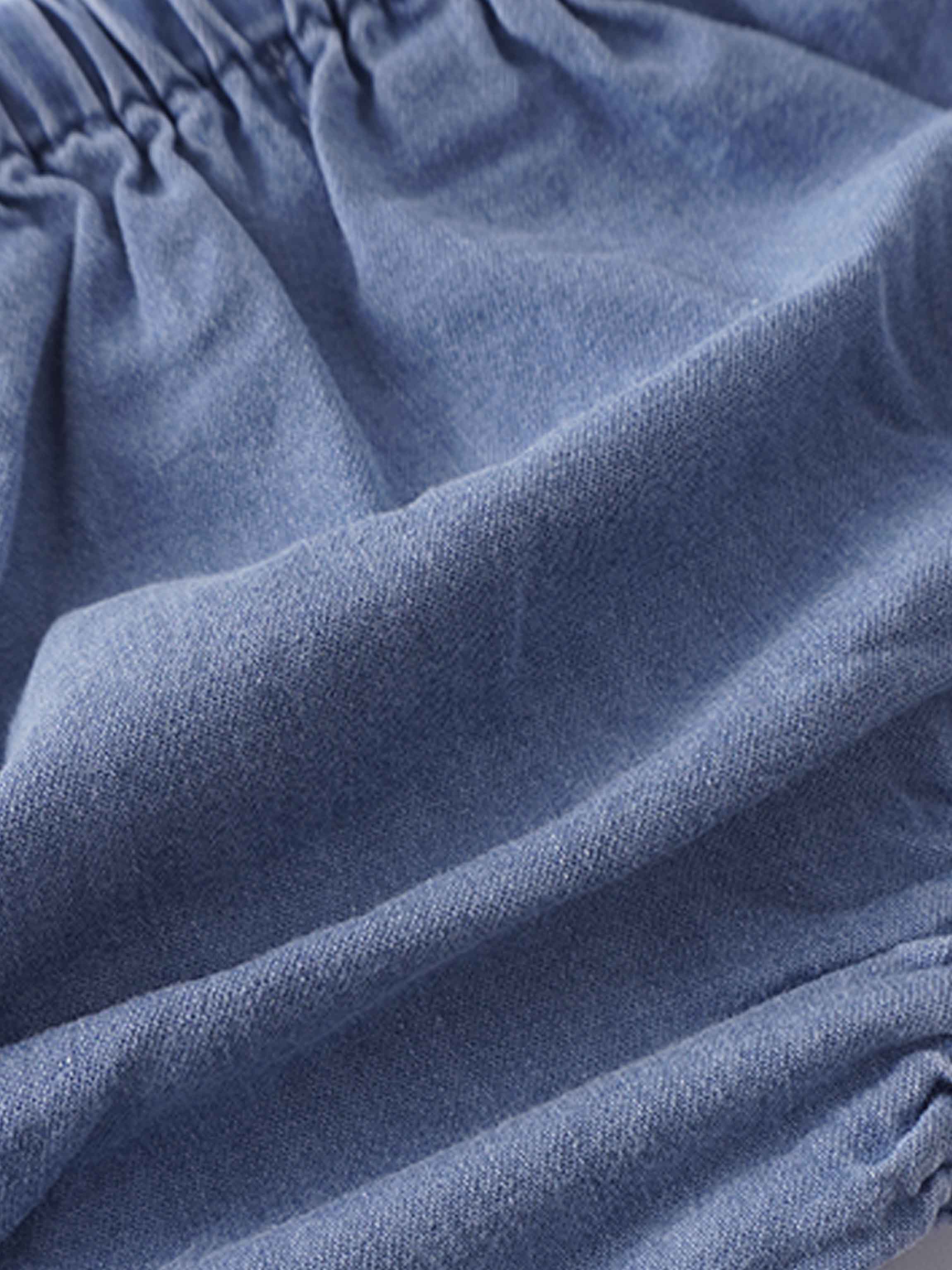 Light denim bloomers for toddlers