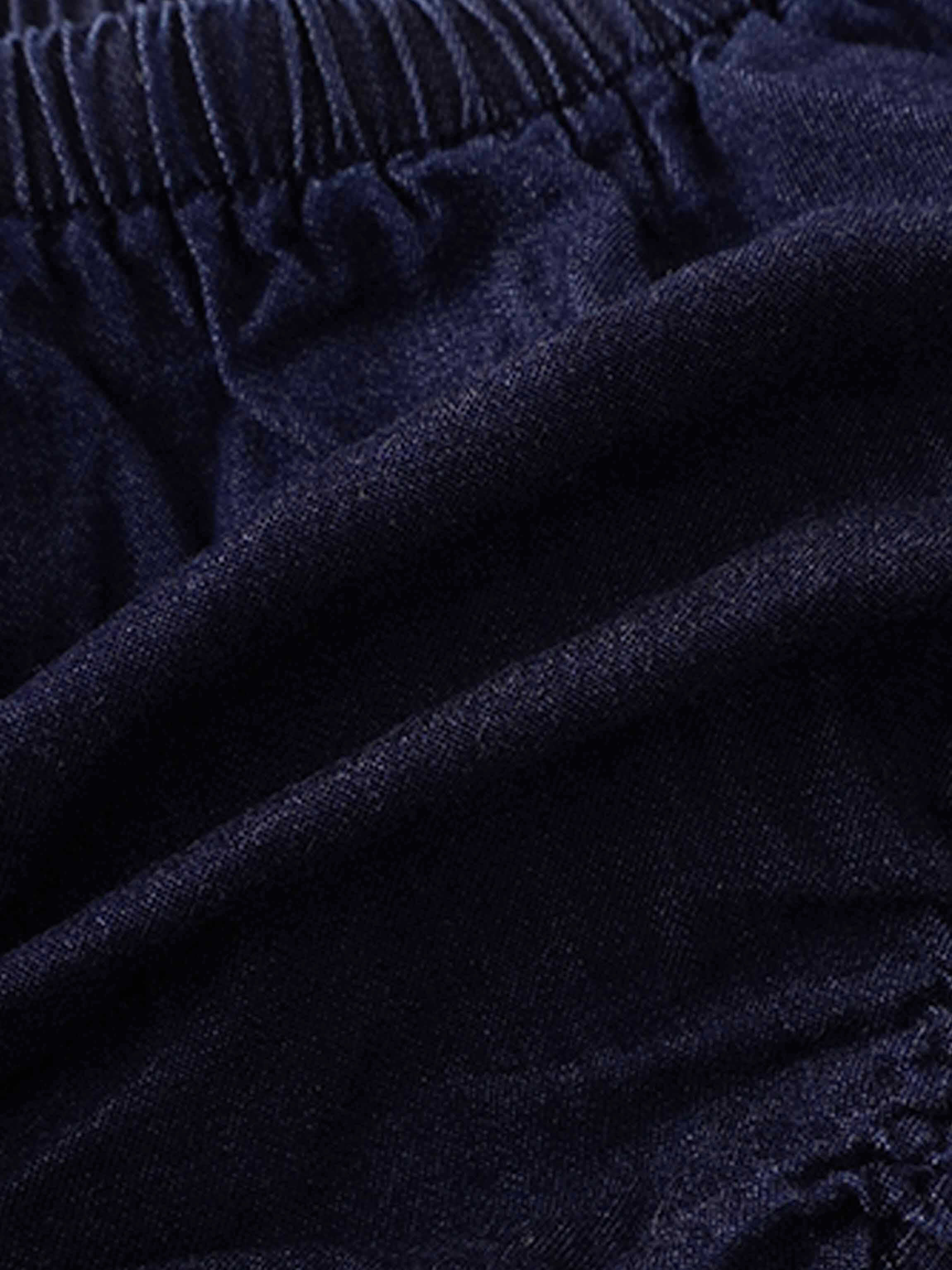 Dark denim bloomers for baby