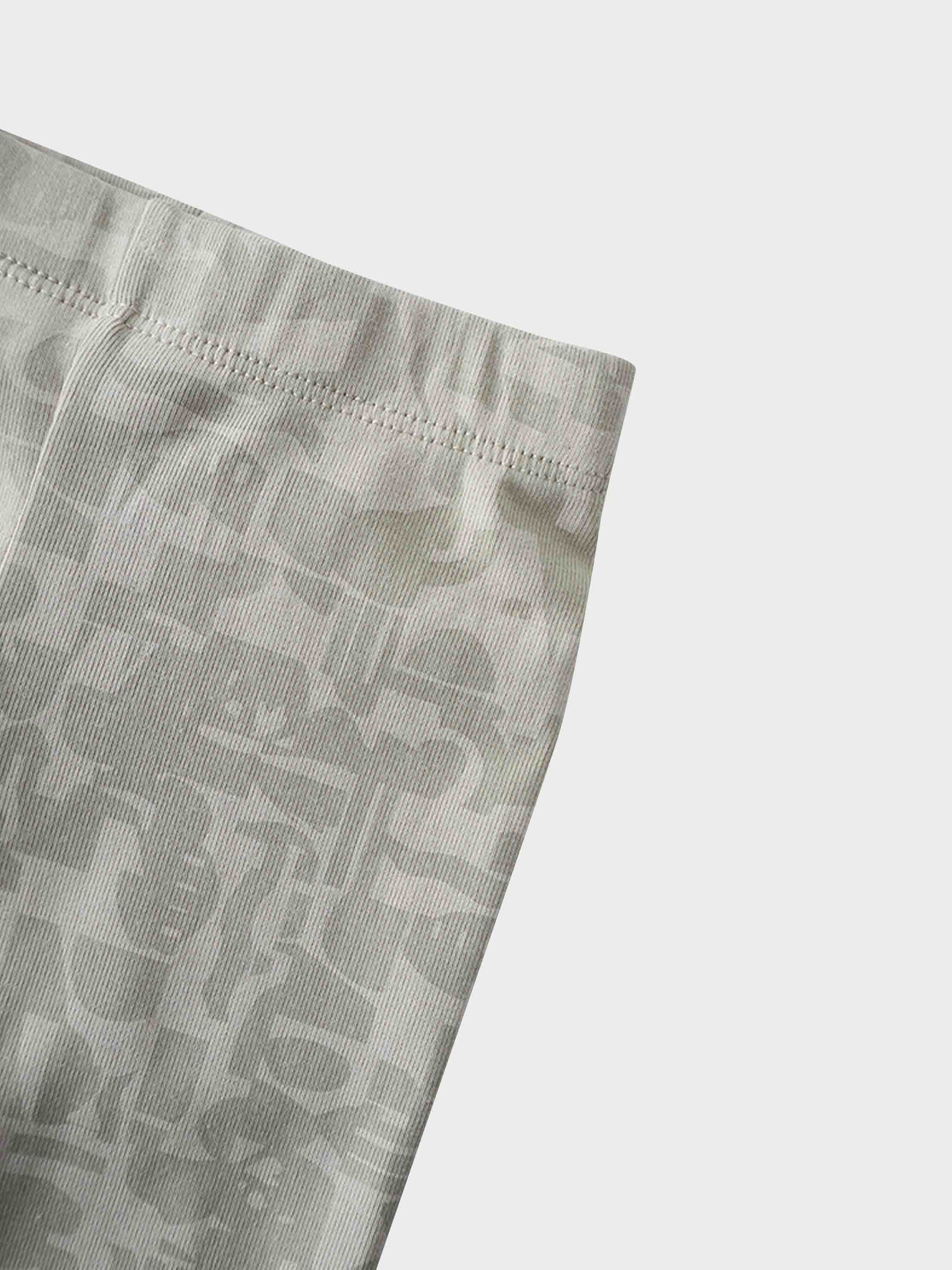 Abstract girls pajamas in soft neutrals