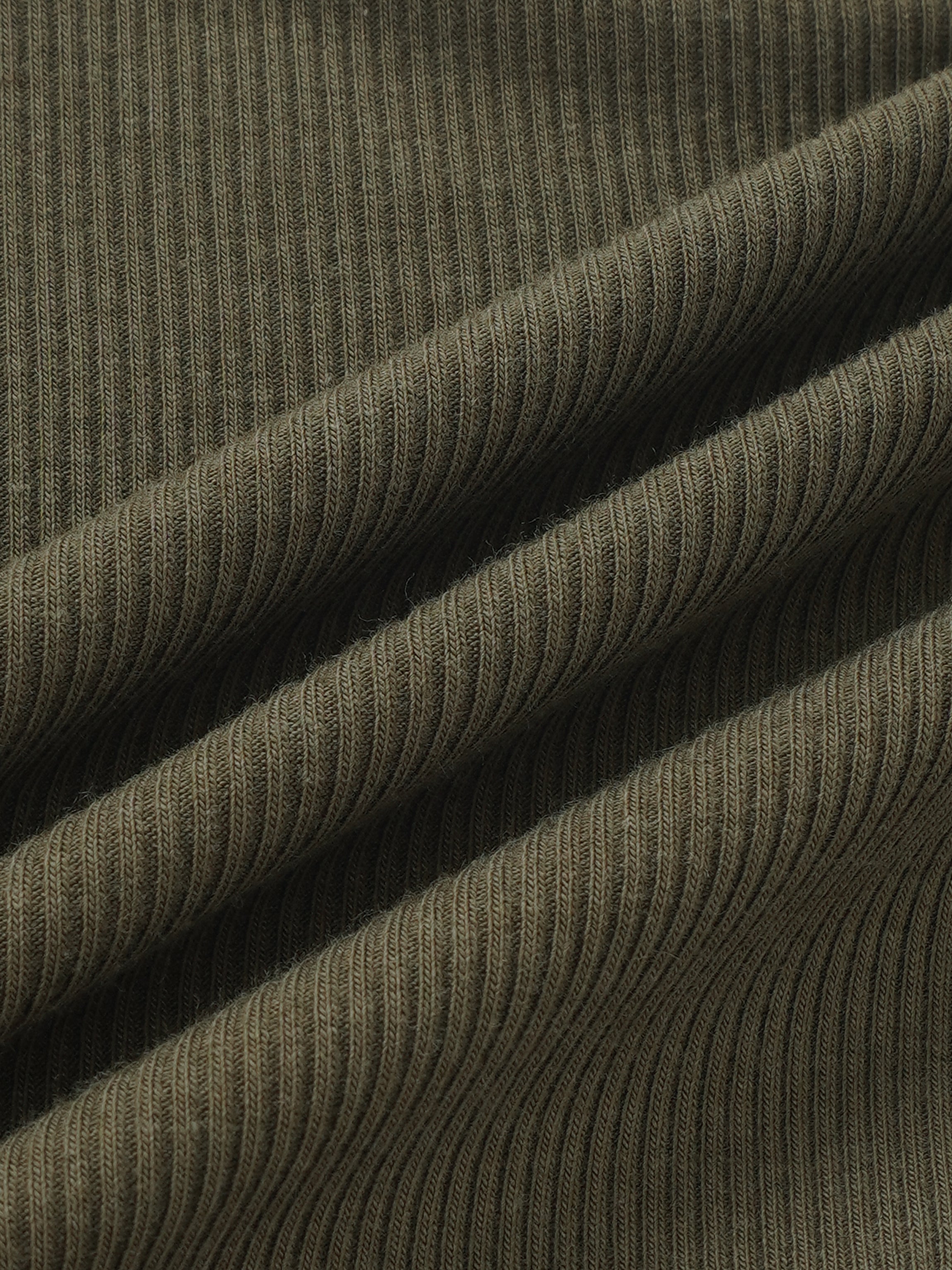 Bomber Set by Adee in olive green rib-knit fabric, unisex
