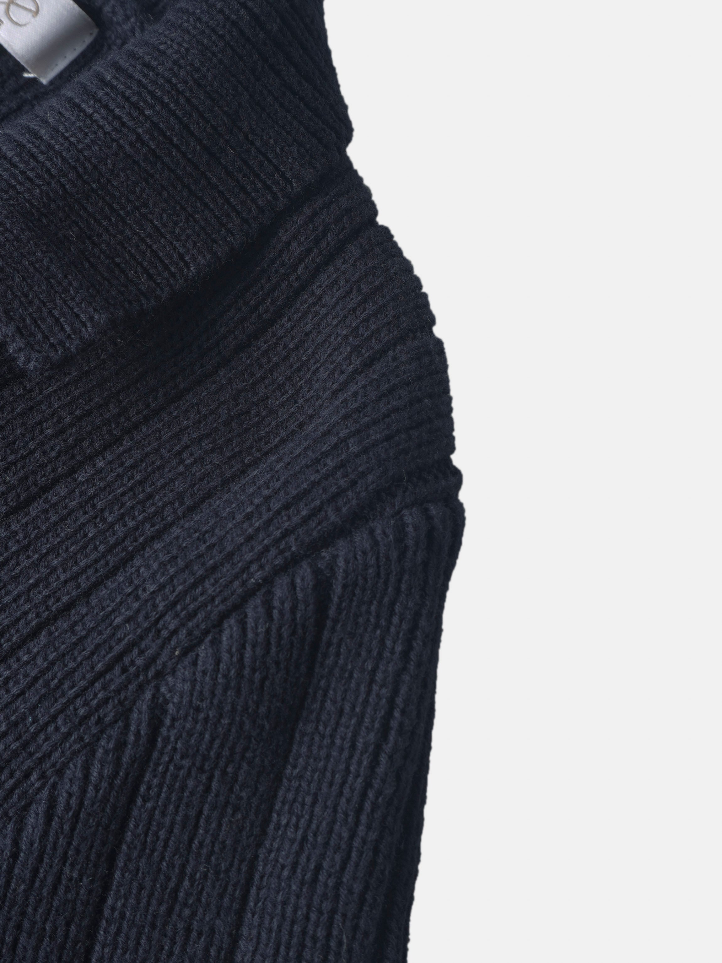 Knit blazer for boys in navy by Adee, ribbed knit fabric.