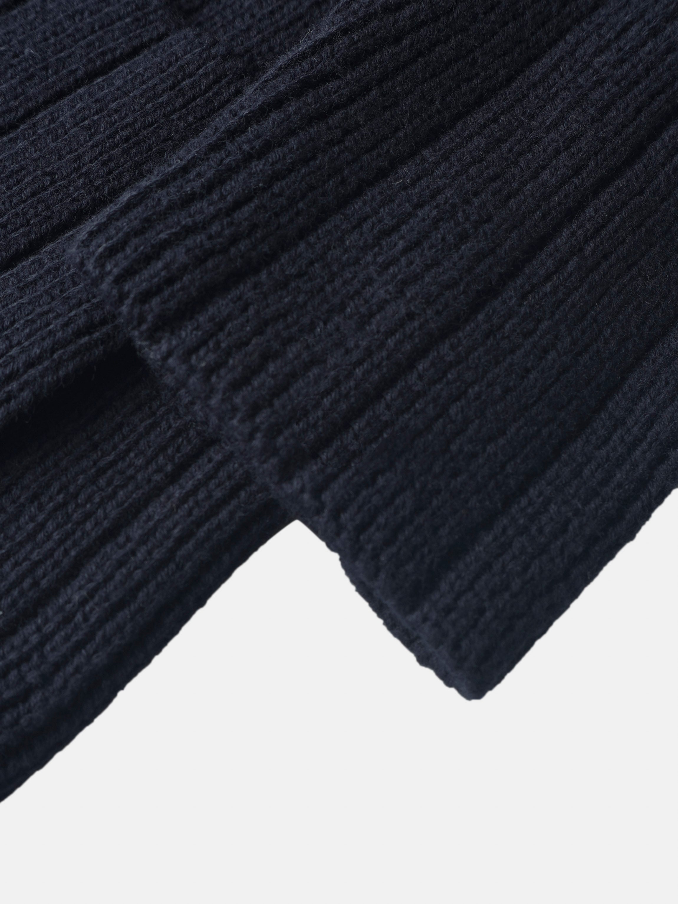 Knit Blazer Navy close-up of dark ribbed knit fabric for Adee boys dressy top