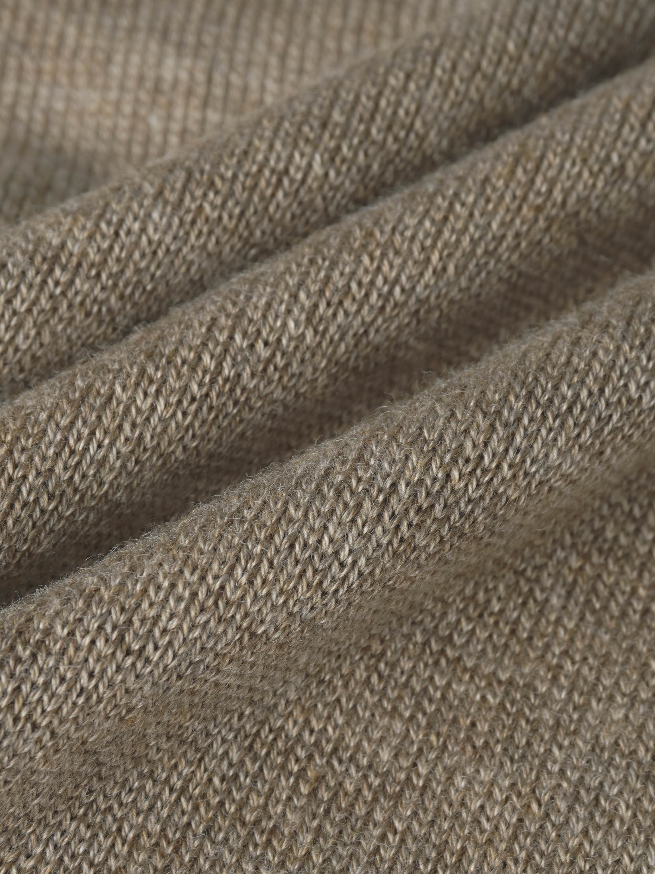 Adee Collared Knit Sweater in taupe; boys dressy top with textured knit fabric.