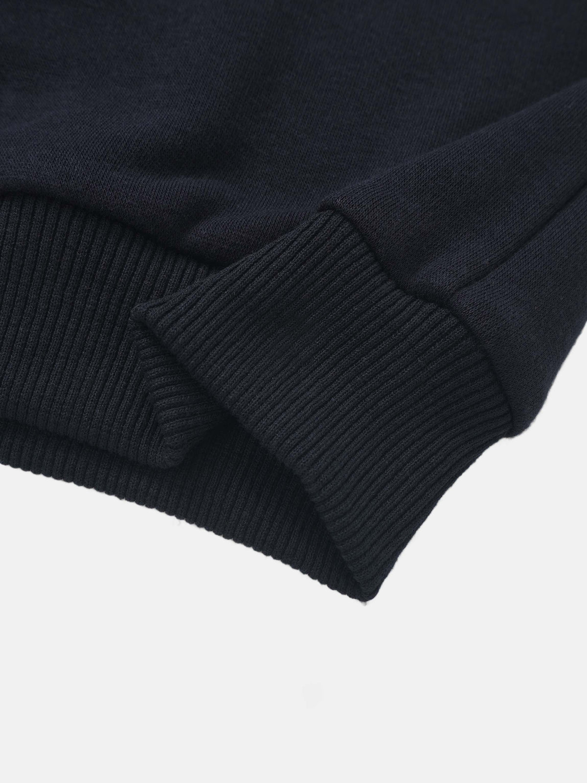 Embroidered Jet Sweatshirt, Adee for boys, navy knit with ribbed cuffs