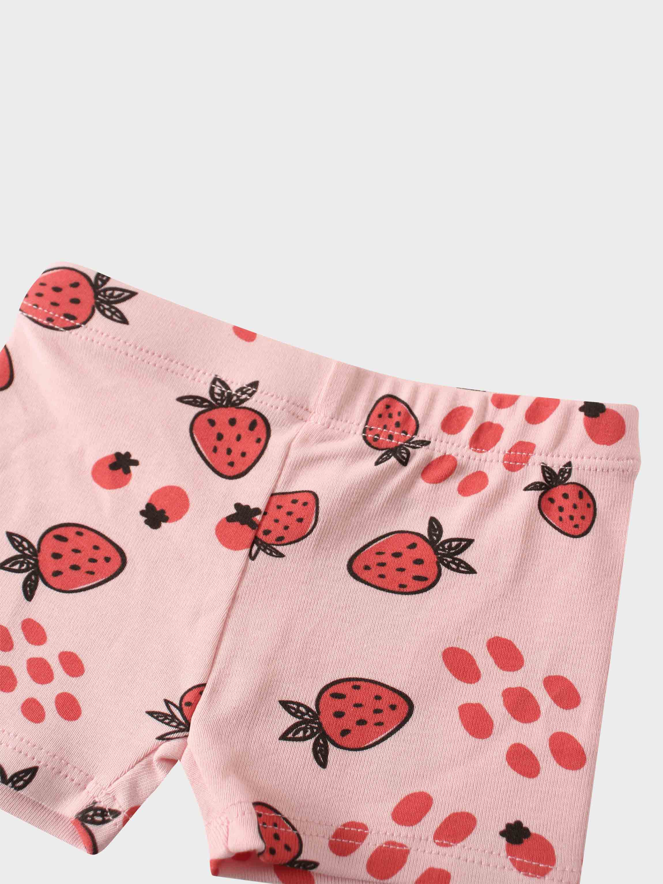 Strawberry print shorts for girls