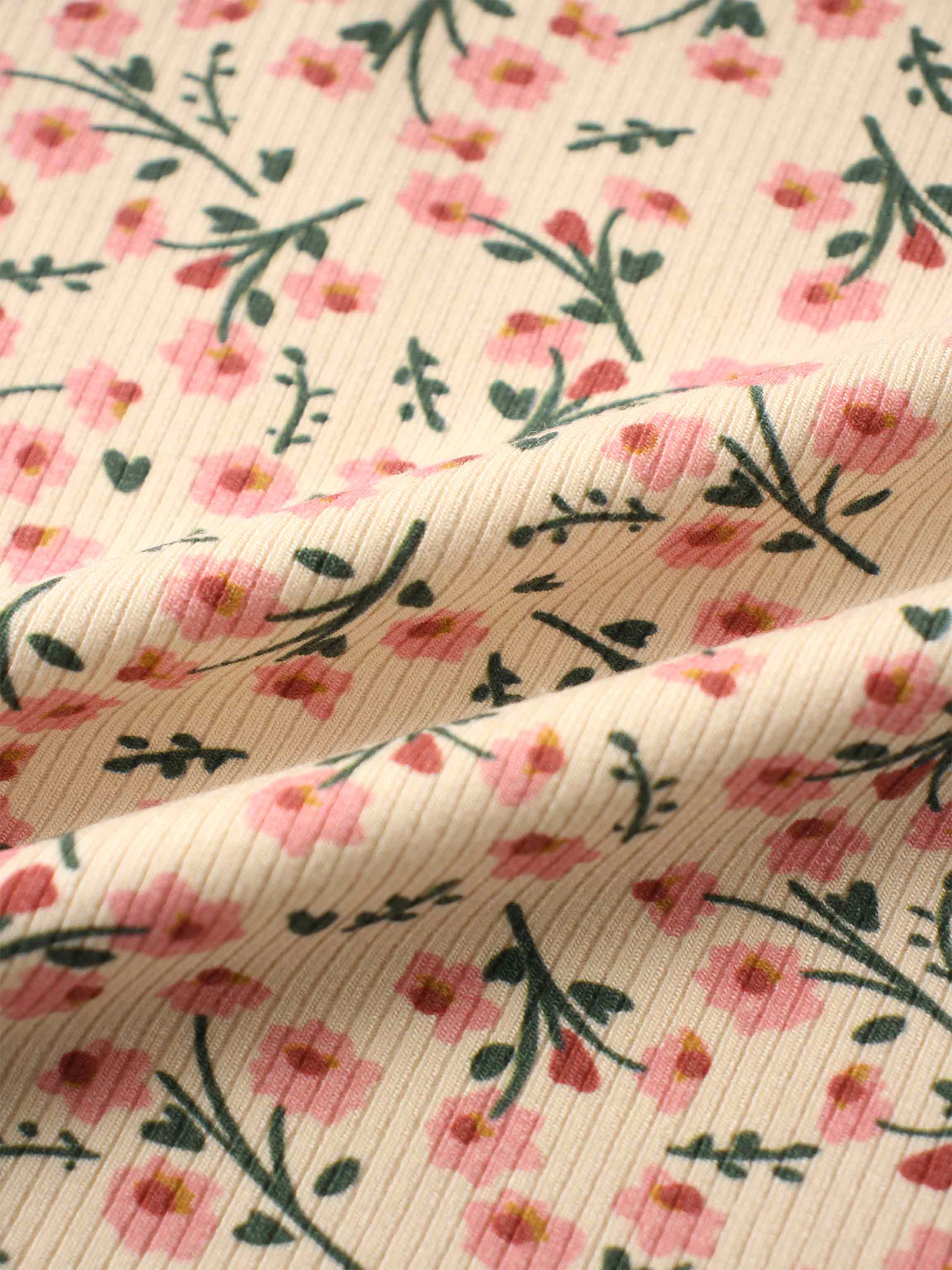 Floral print fabric for girls pajamas