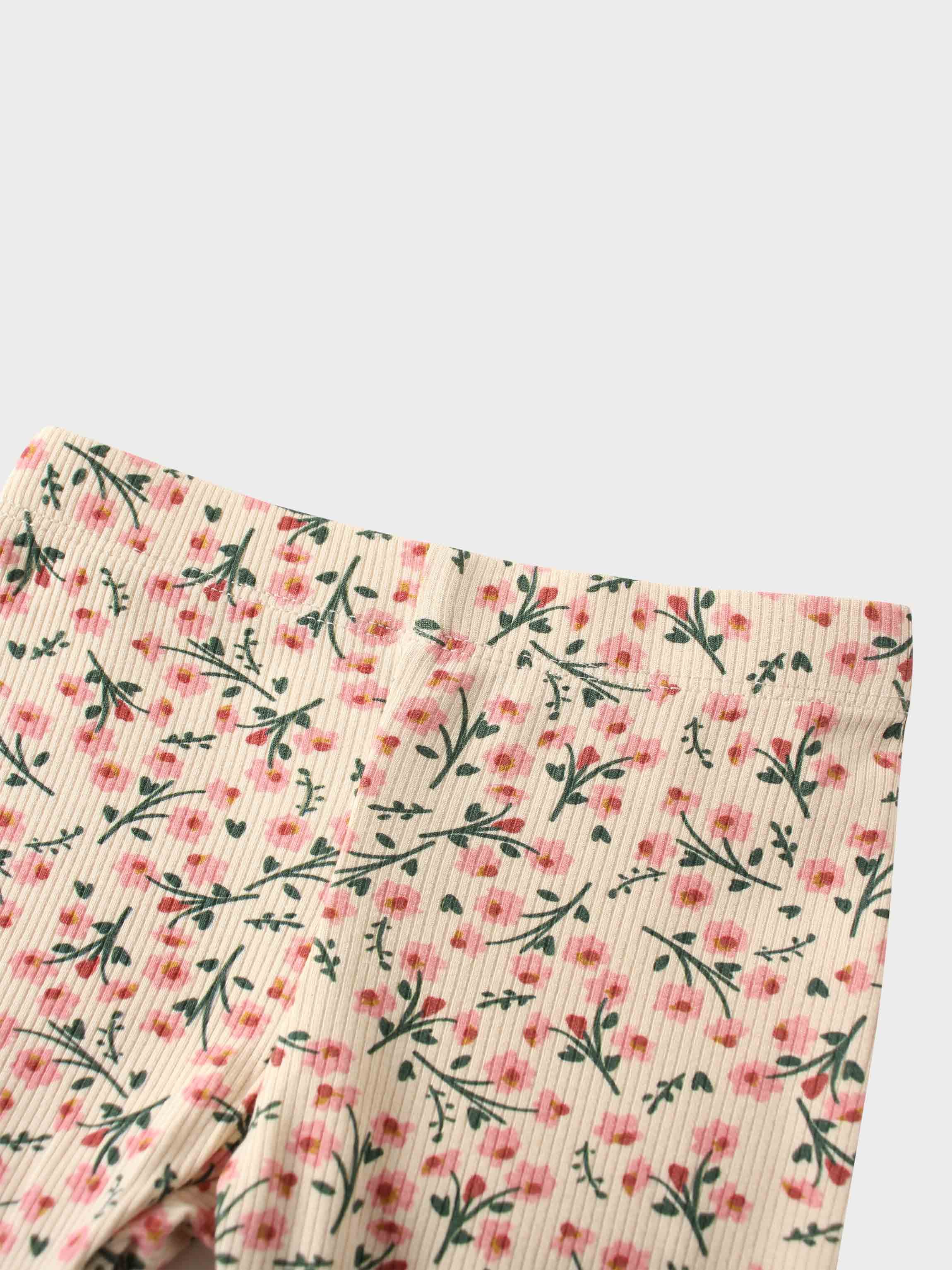 Girls pajamas floral print fabric
