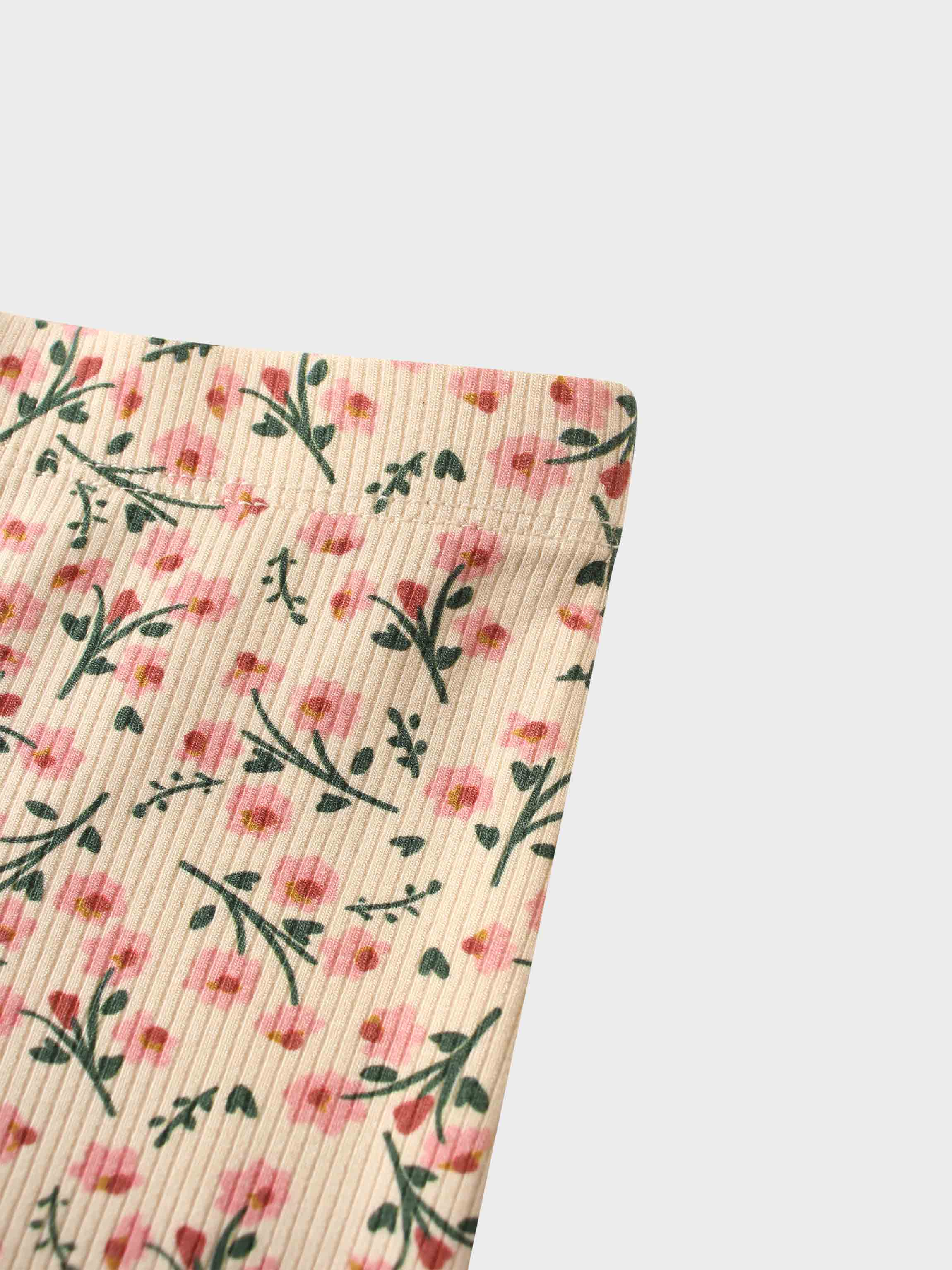 Floral print girls pajamas fabric