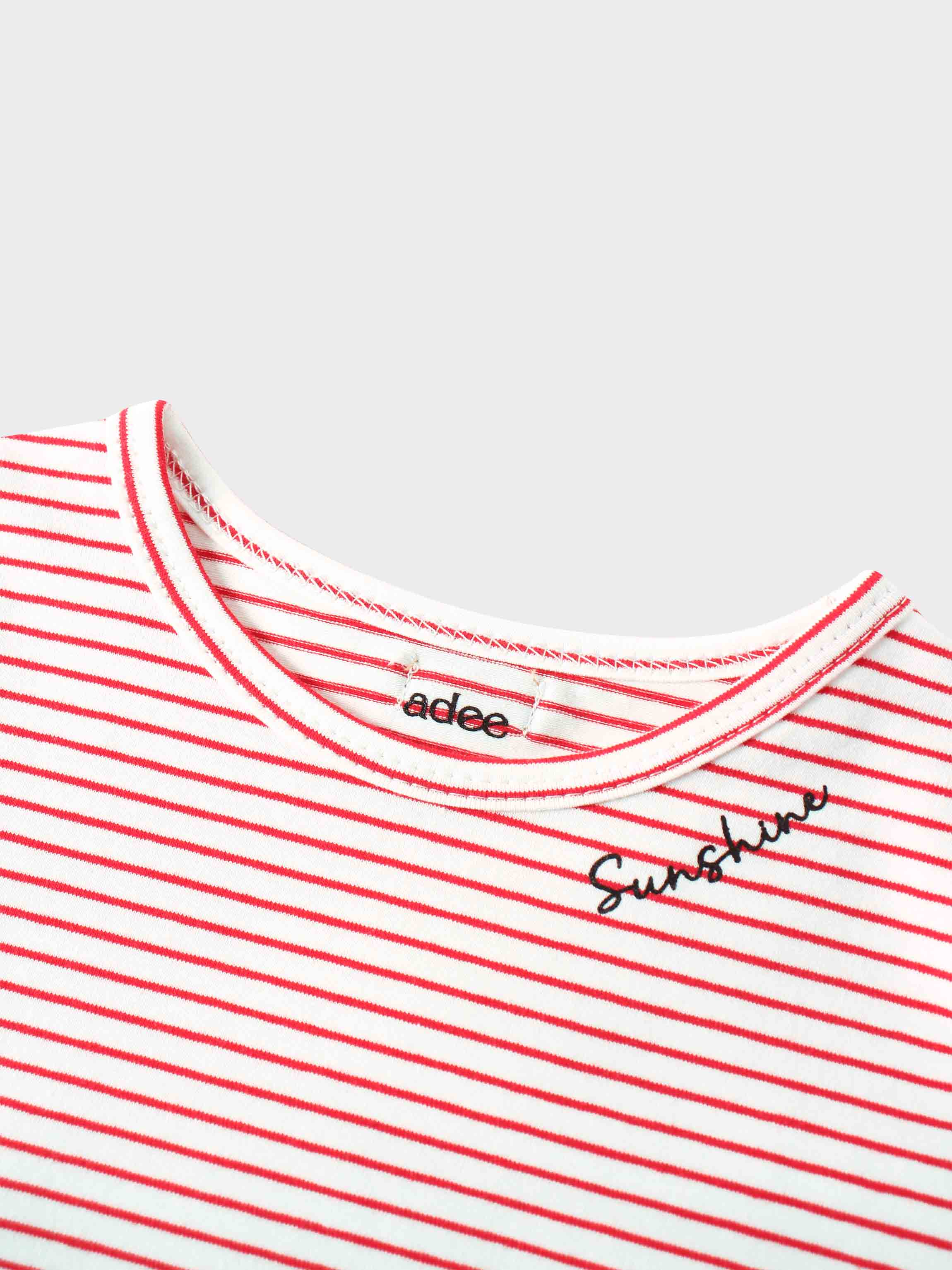 Pink & white girls shirts with Sunshine