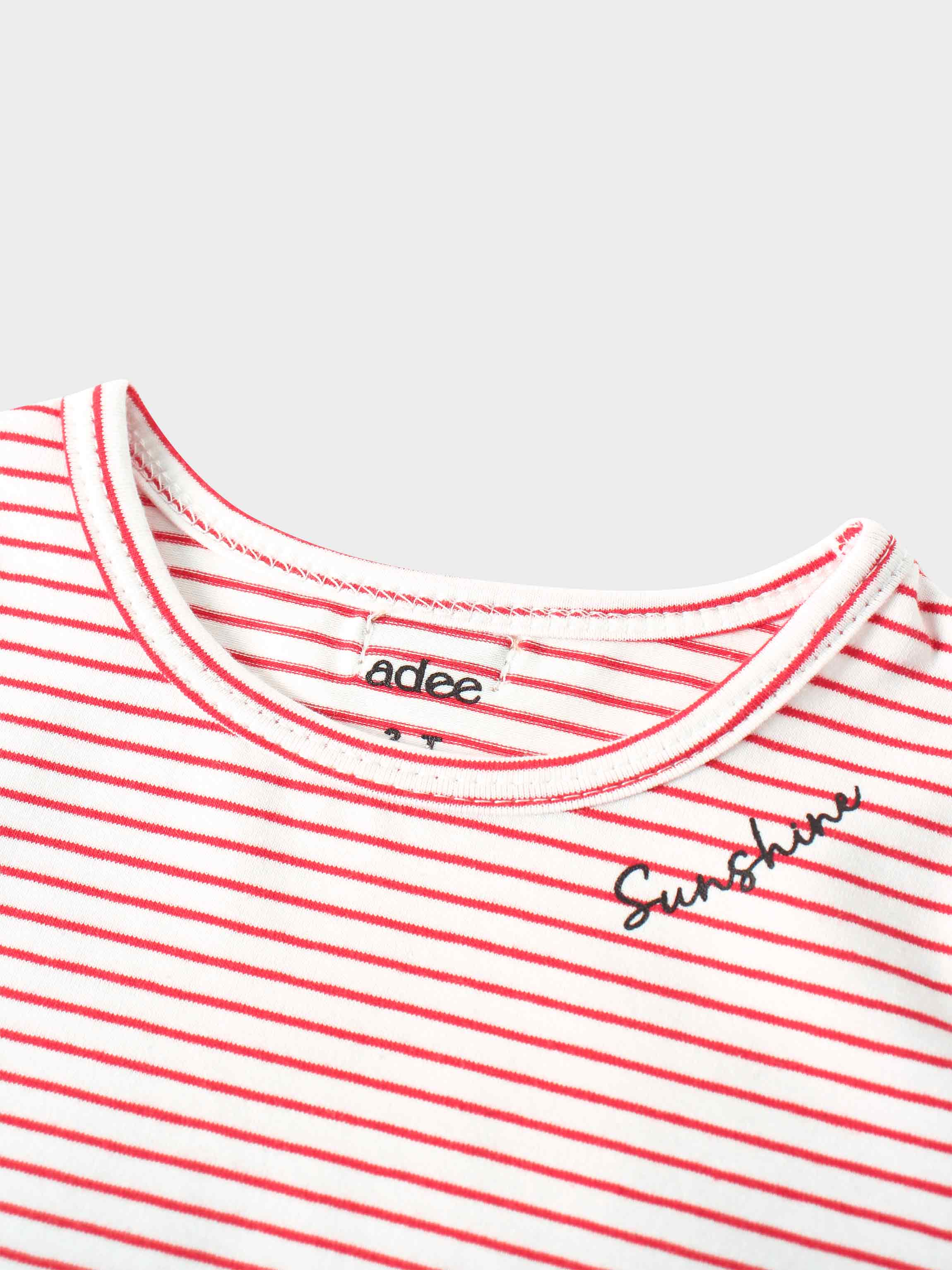 girls shirts pink striped tee