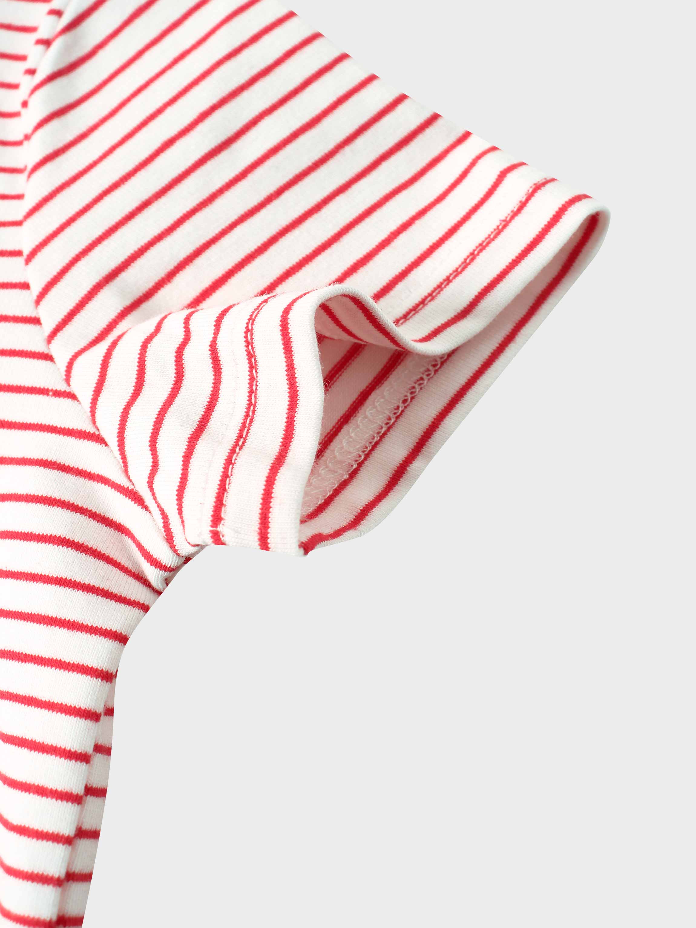 girls shirts pink white stripes