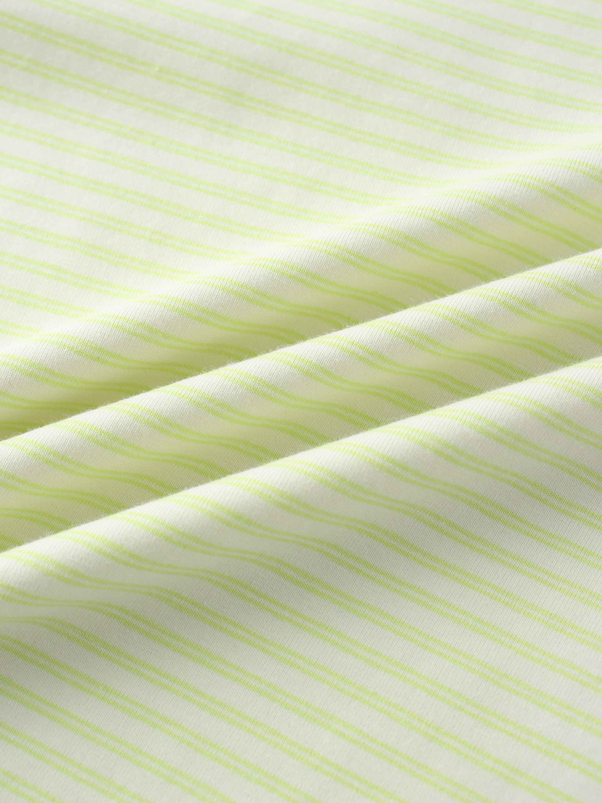 Yellow Striped 3/4 Sleeve T-Shirt