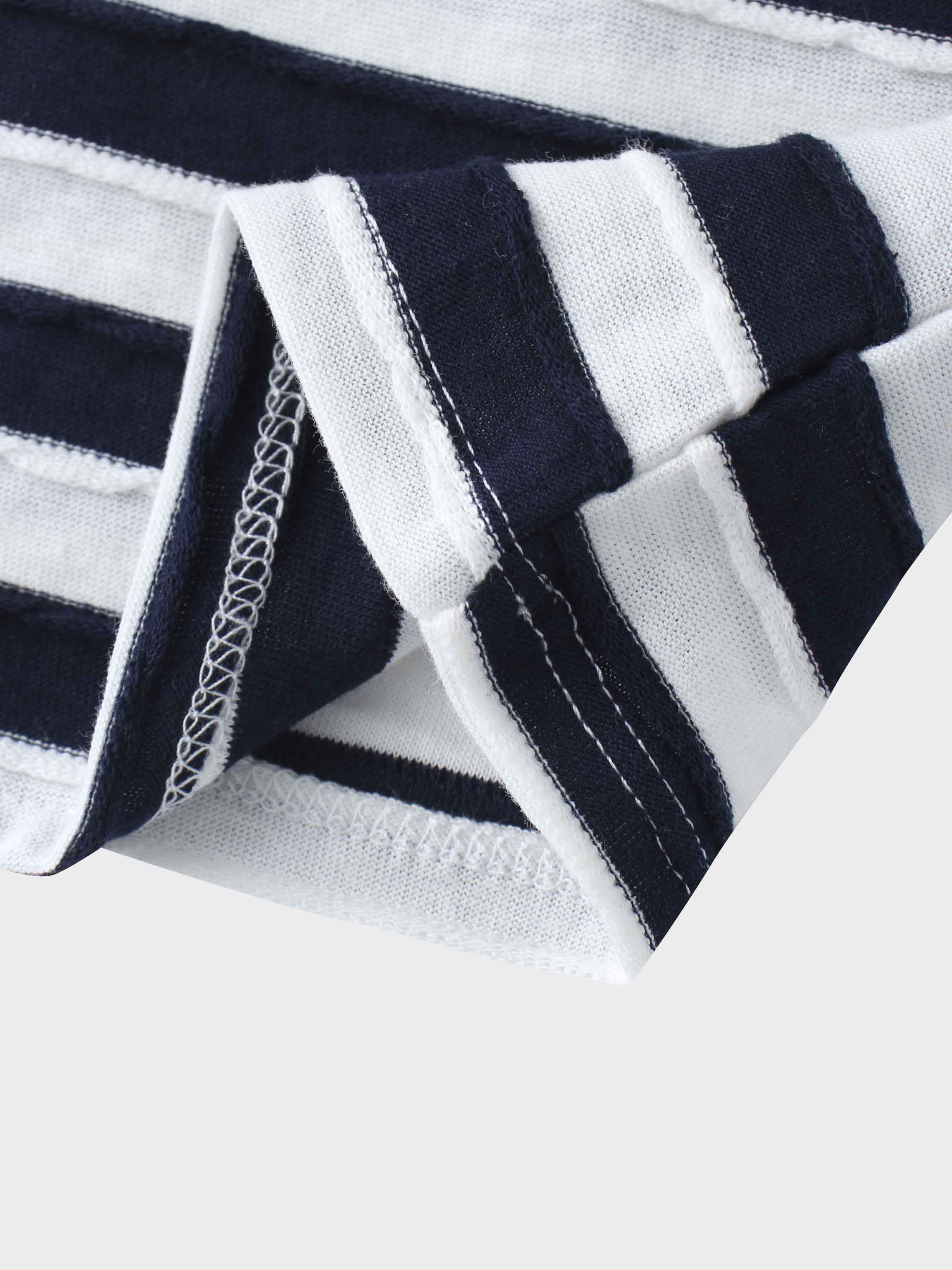 Boys shorts blue and white striped