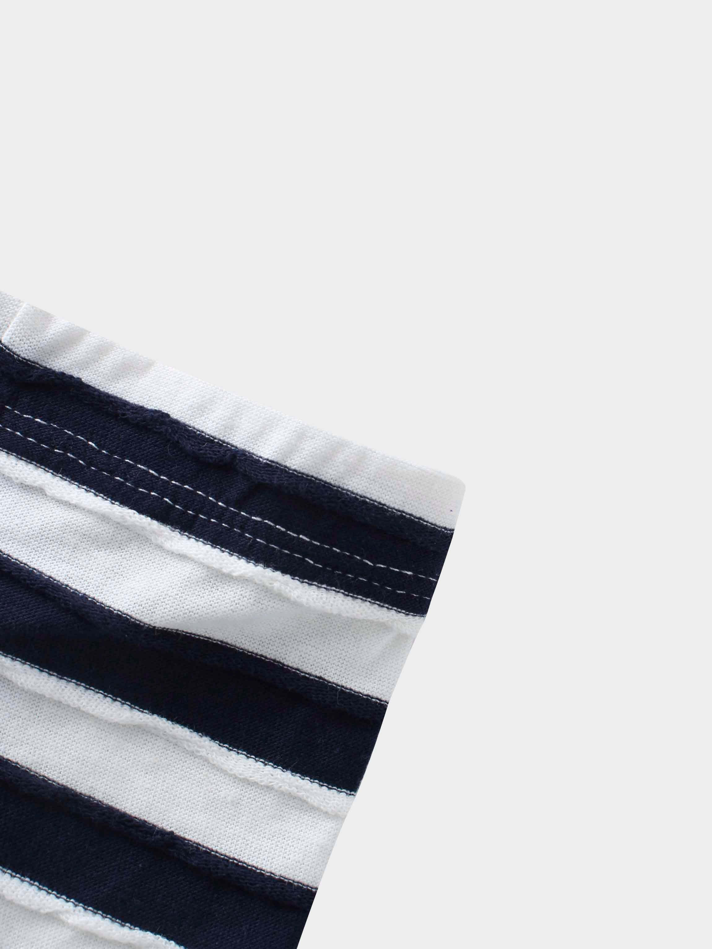 Boys shorts blue and white stripes