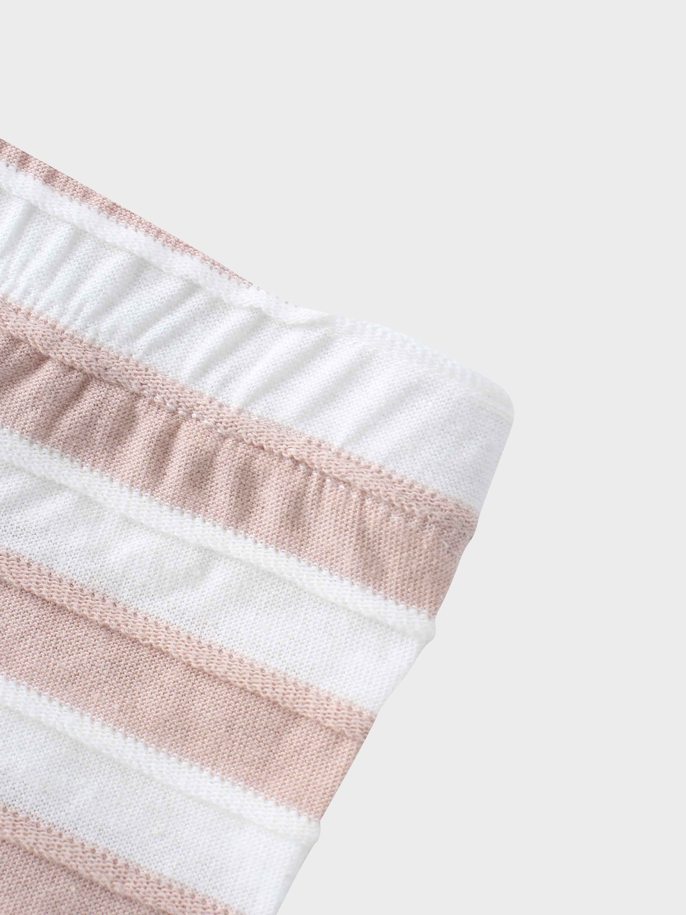 Girls shorts with striped pattern