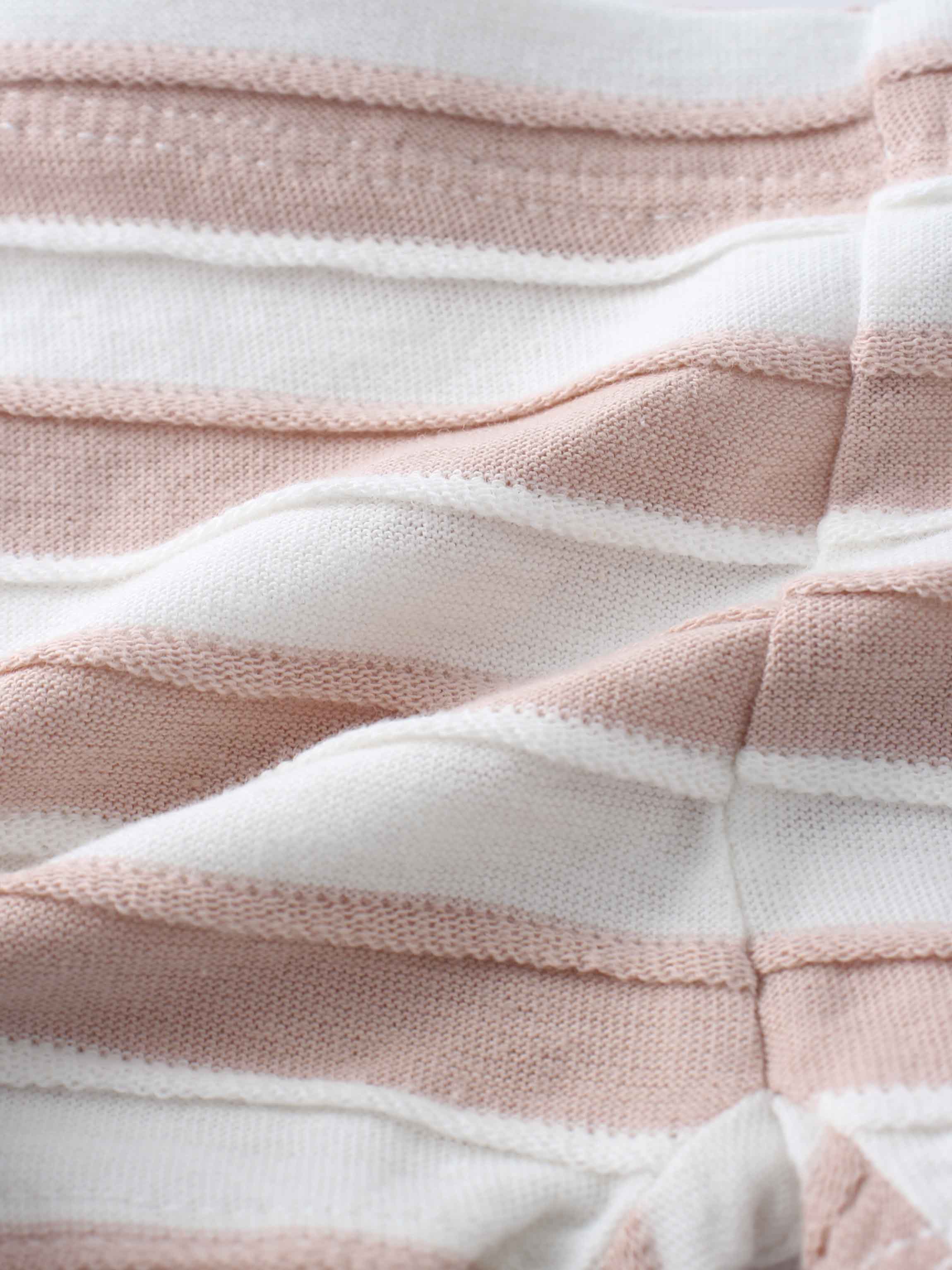 pink and white striped fabric for girls shorts