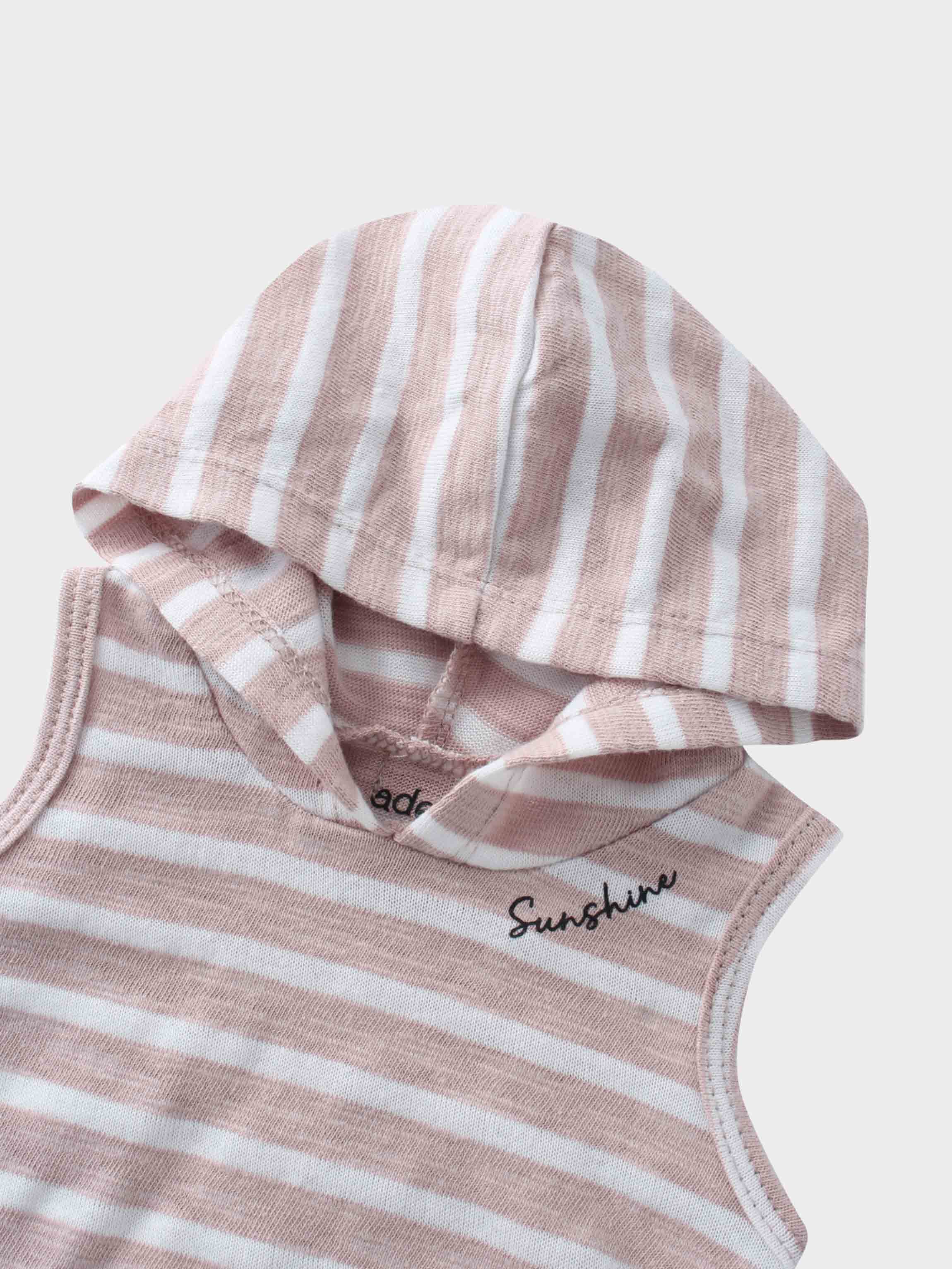 Pastel pink striped tank top