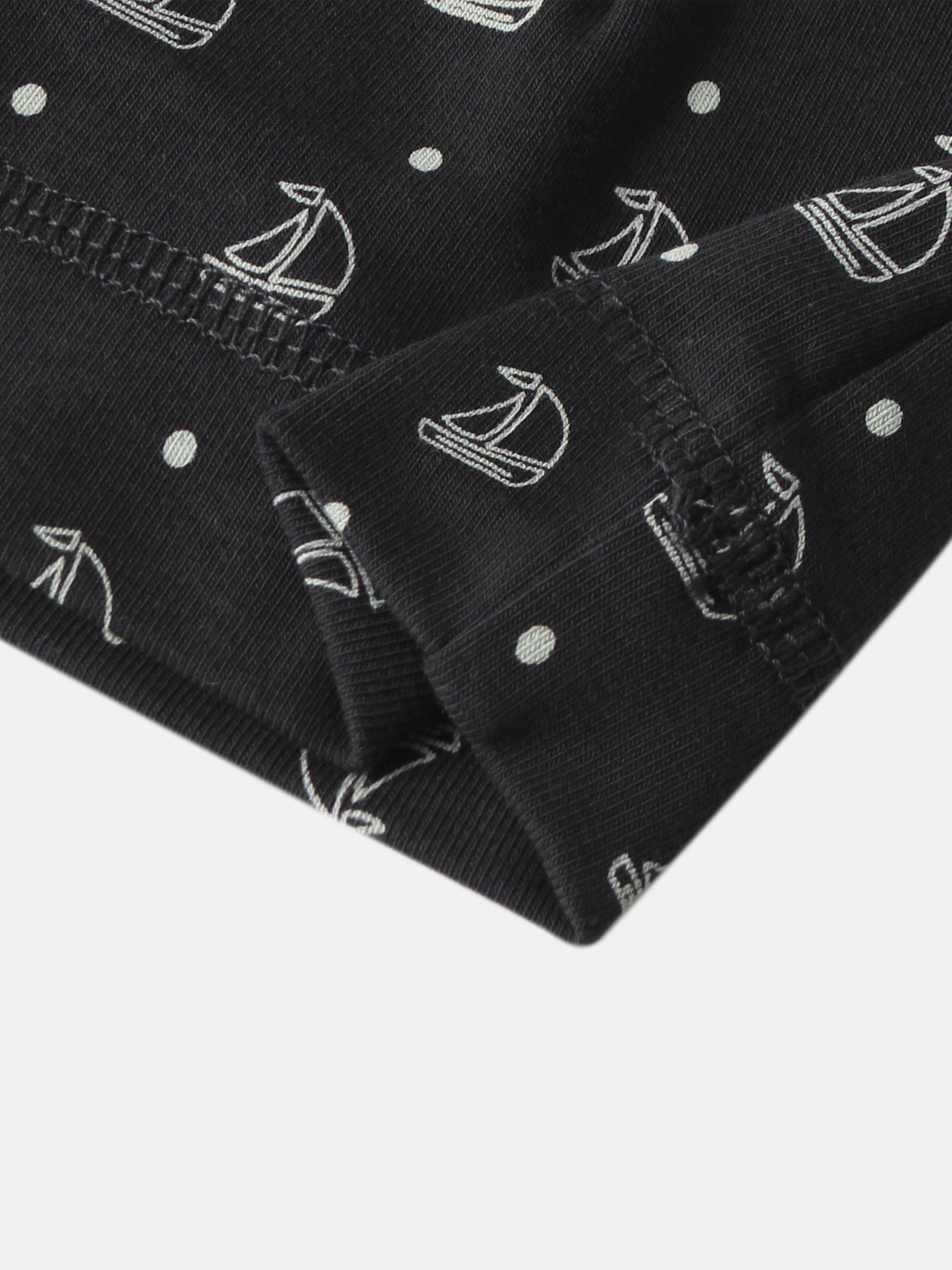Harbor Dot Hat by Adee; navy fabric with white anchor and dot print.