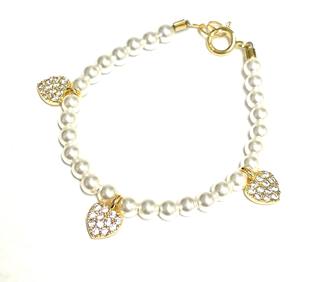 Pearl & Ruby Bracelet - White