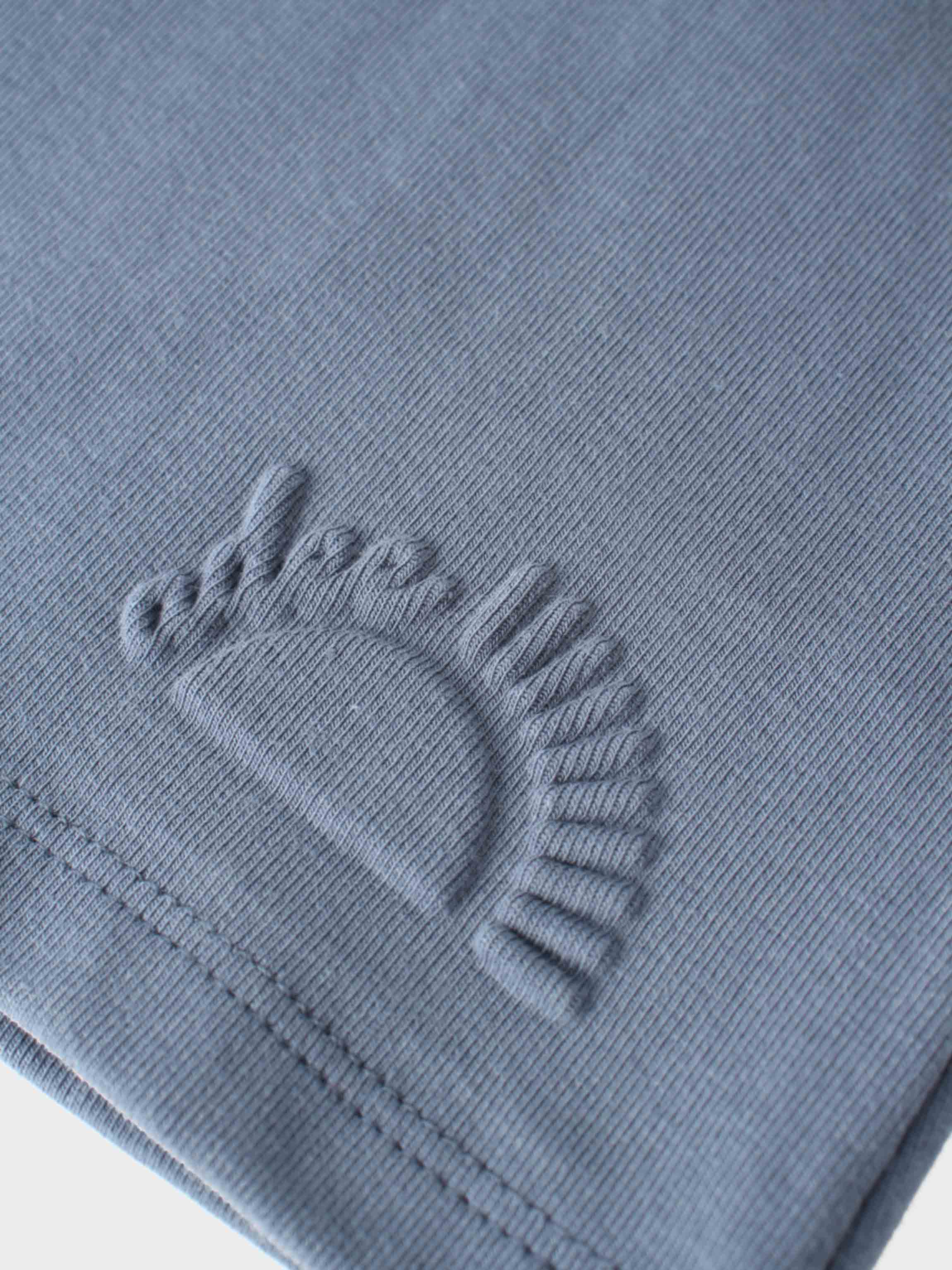Blue Cotton Hoodie Set