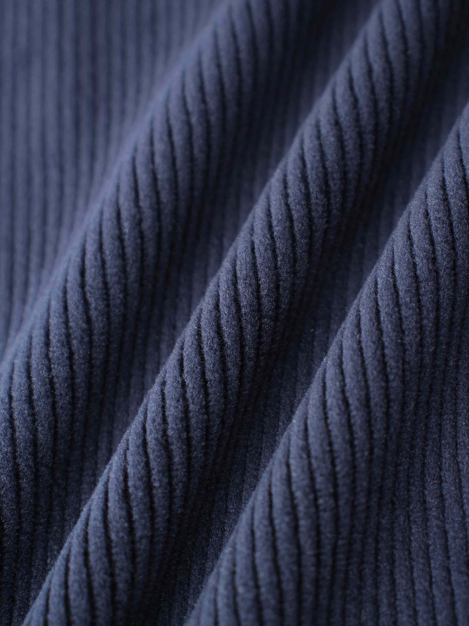 Ribbed Velour Pajamas - Navy