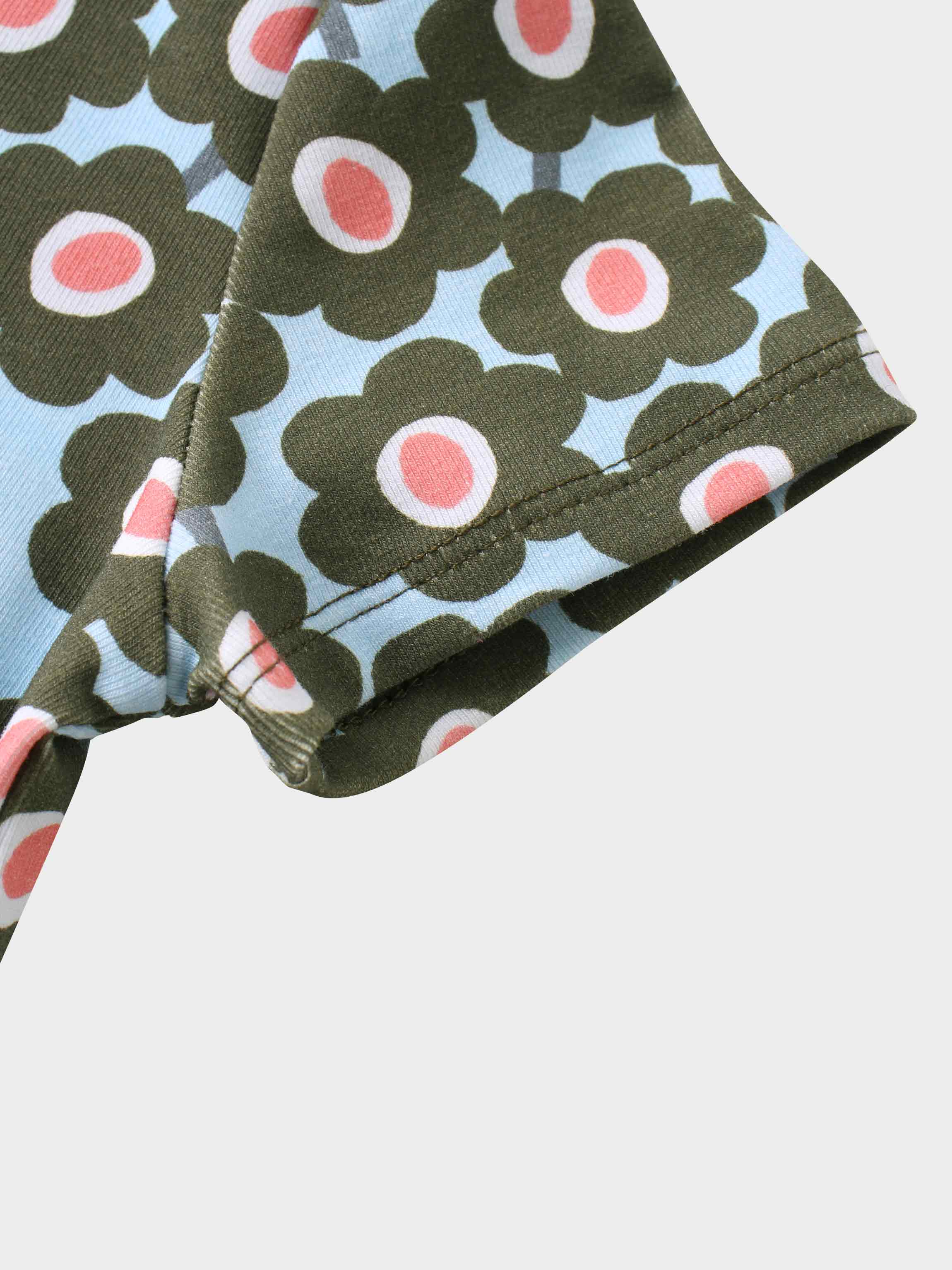 Girls shirts floral short sleeve