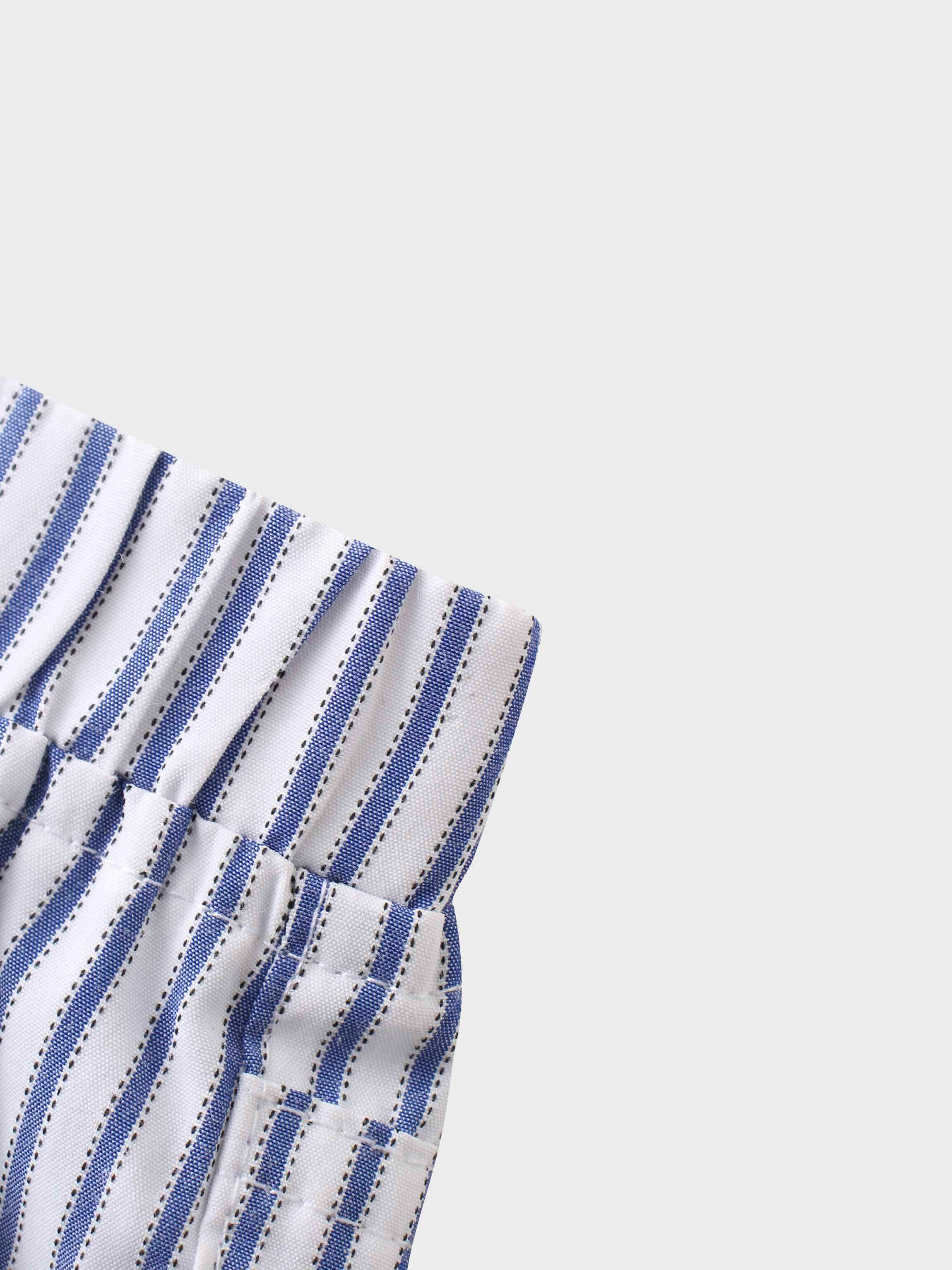 Boys shorts with blue stripes