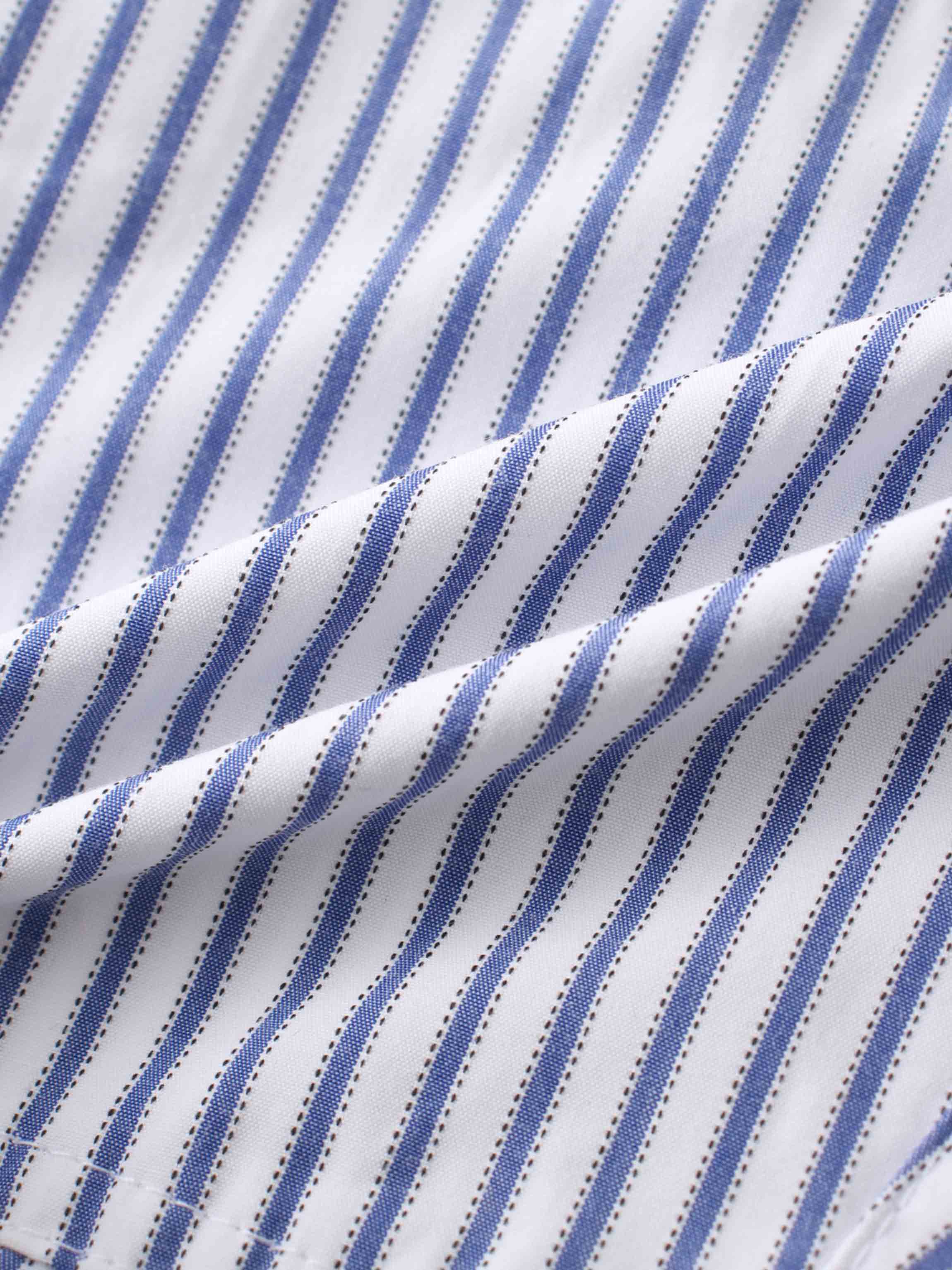 blue and white striped boys shorts