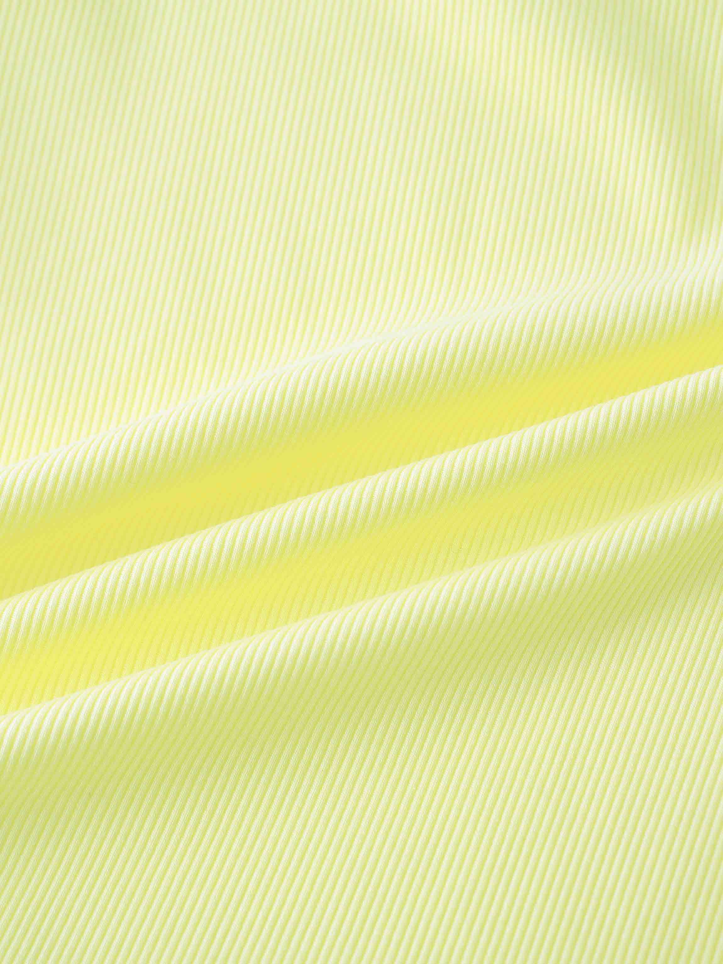 Yellow ribbed fabric for kids