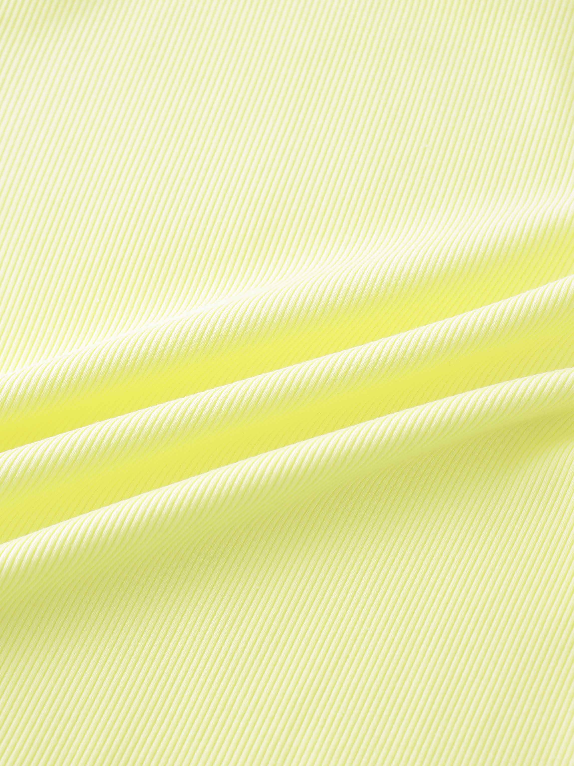 Soft yellow ribbed fabric close-up