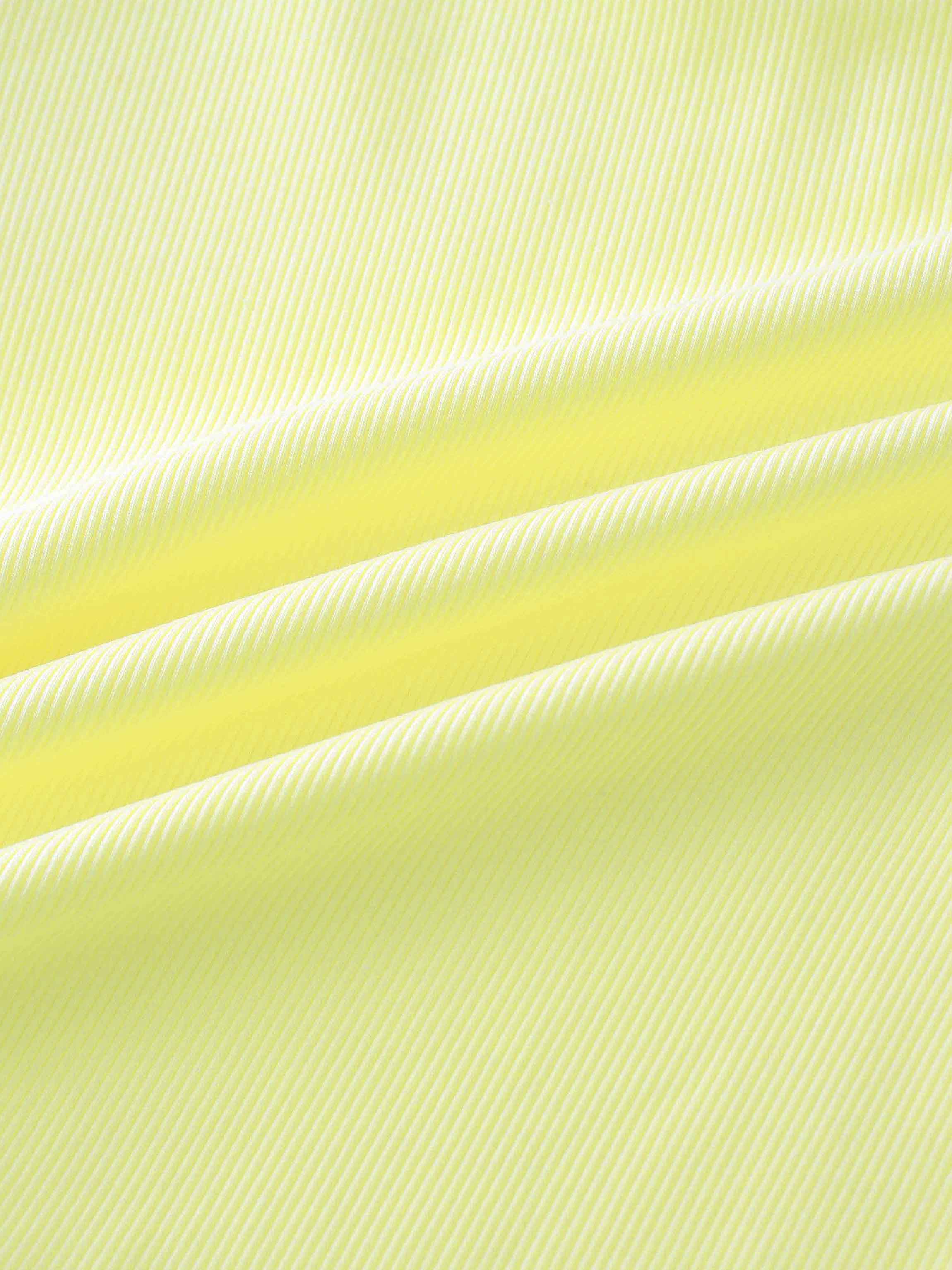 bright yellow ribbed fabric for girls&