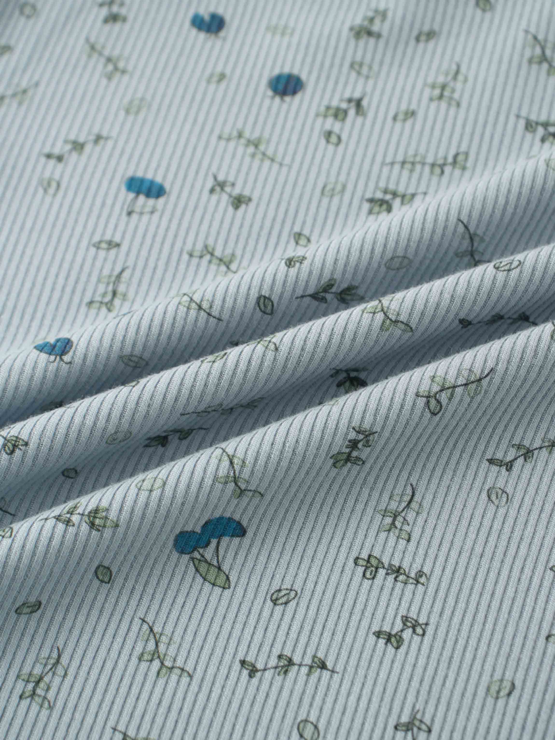 Mini Berry Pajamas Blue Fabric Detail