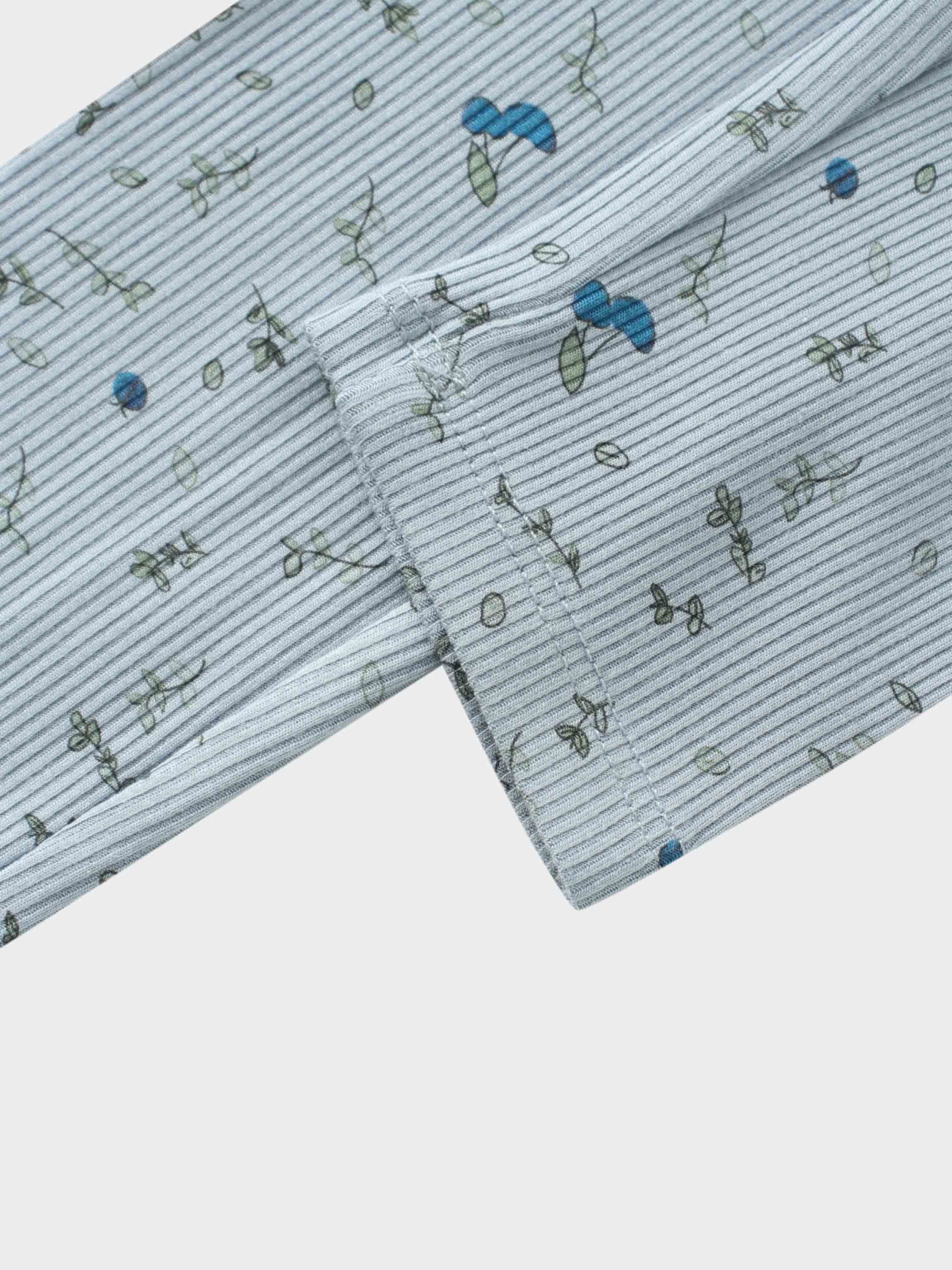 Mini Berry Pajamas blue fabric pattern