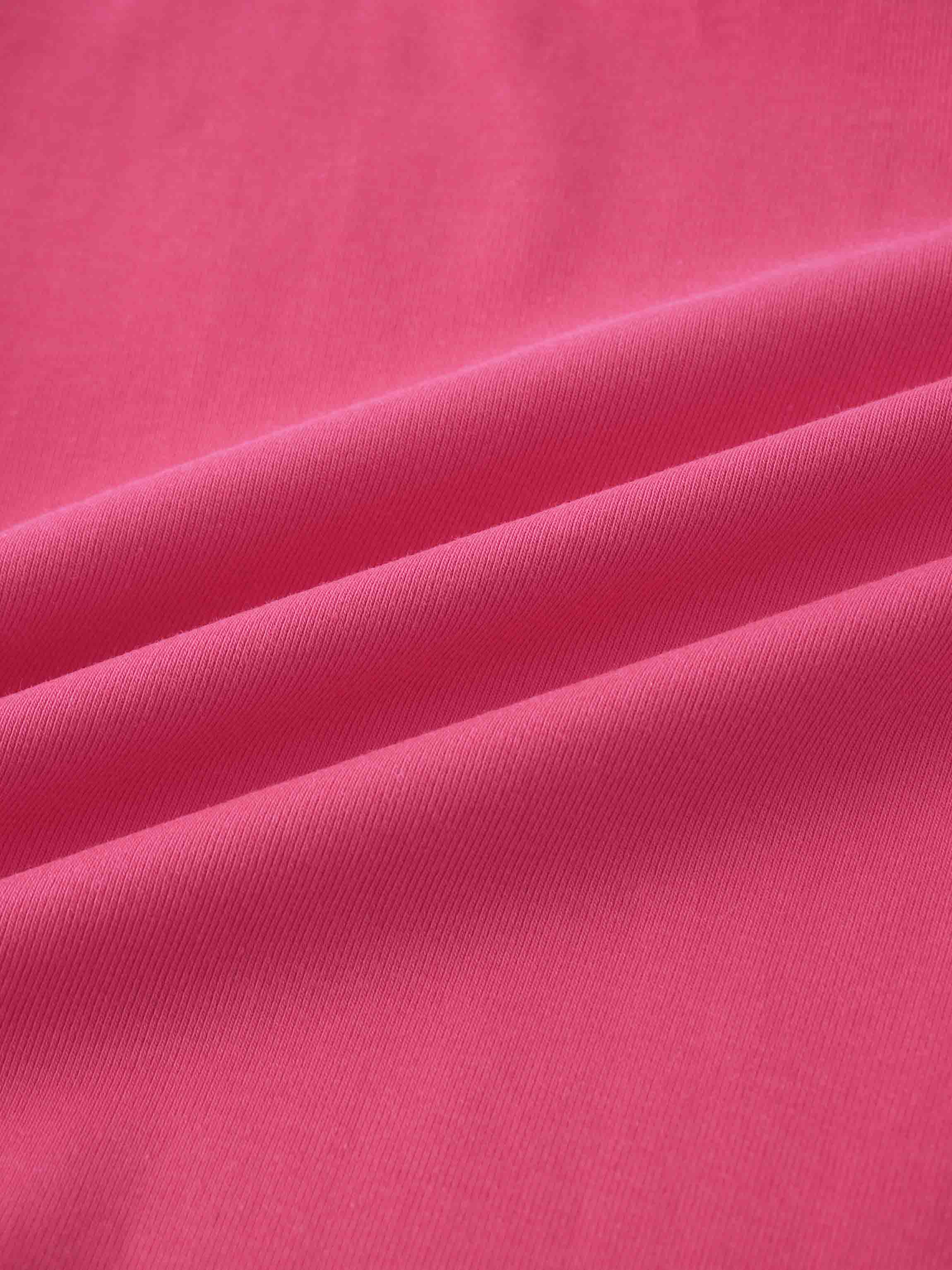 Close-up of pink fabric, girl&
