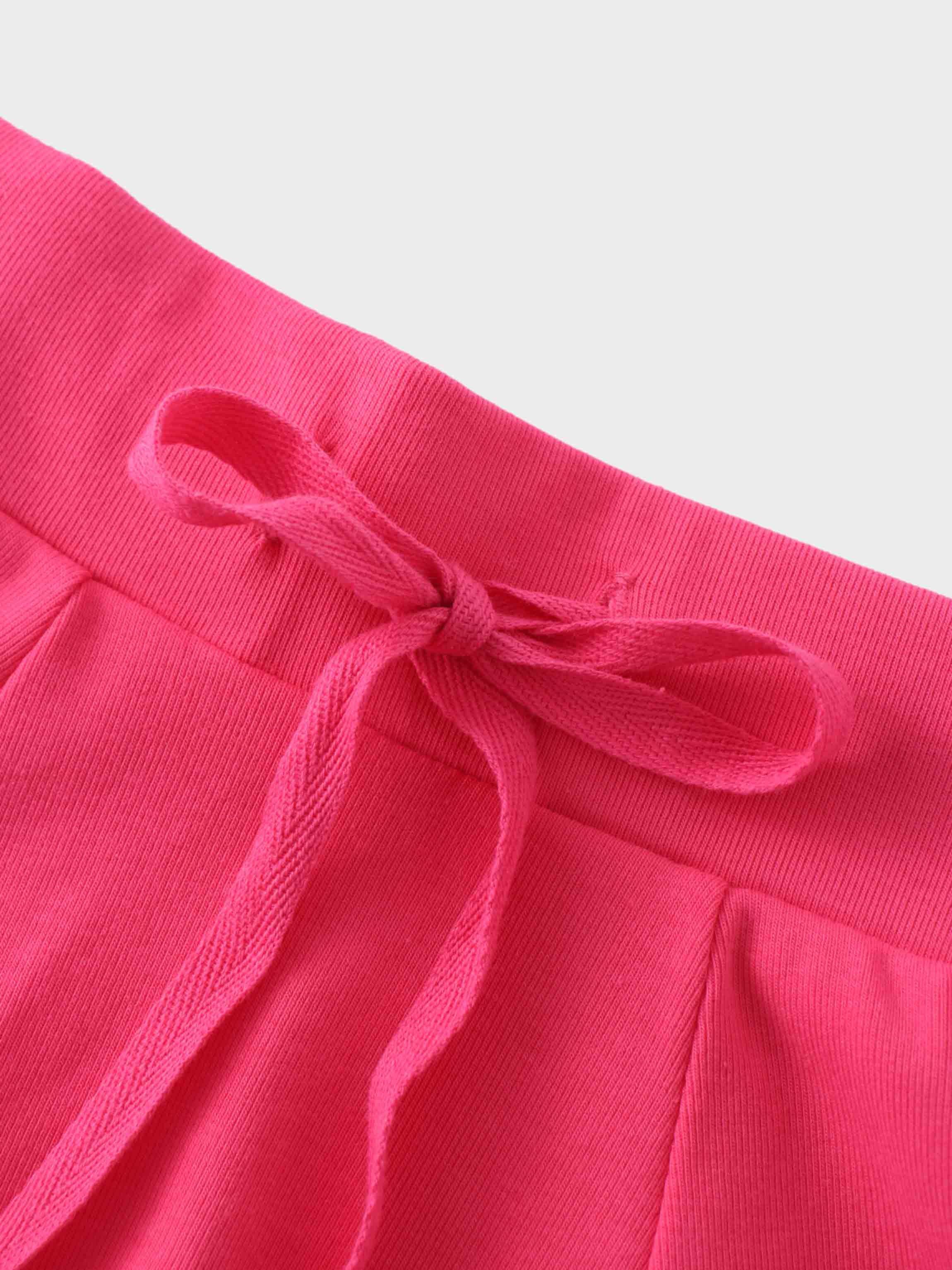 Pink skirt waistband detail, girls