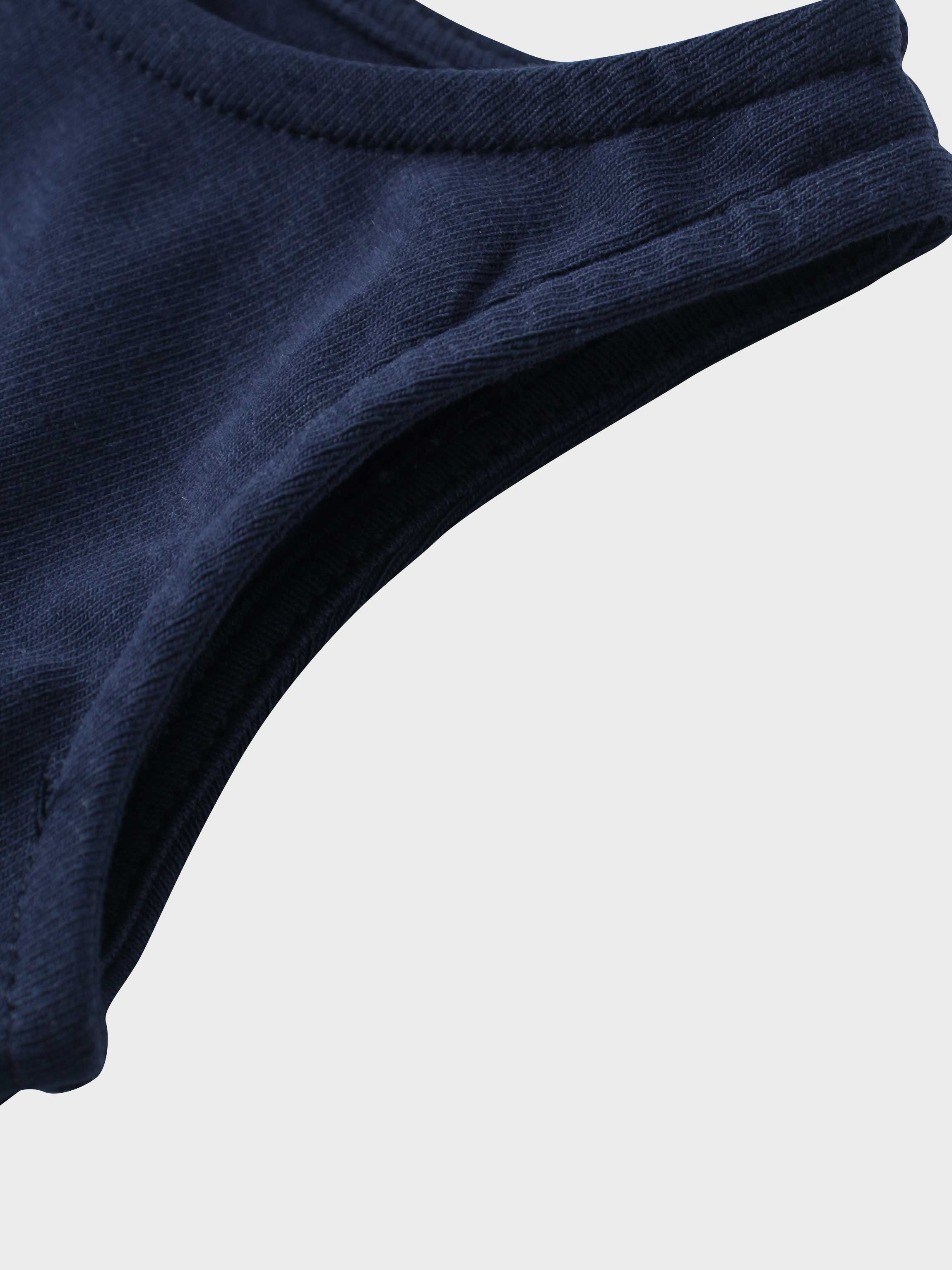 baby romper navy blue shoulder straps