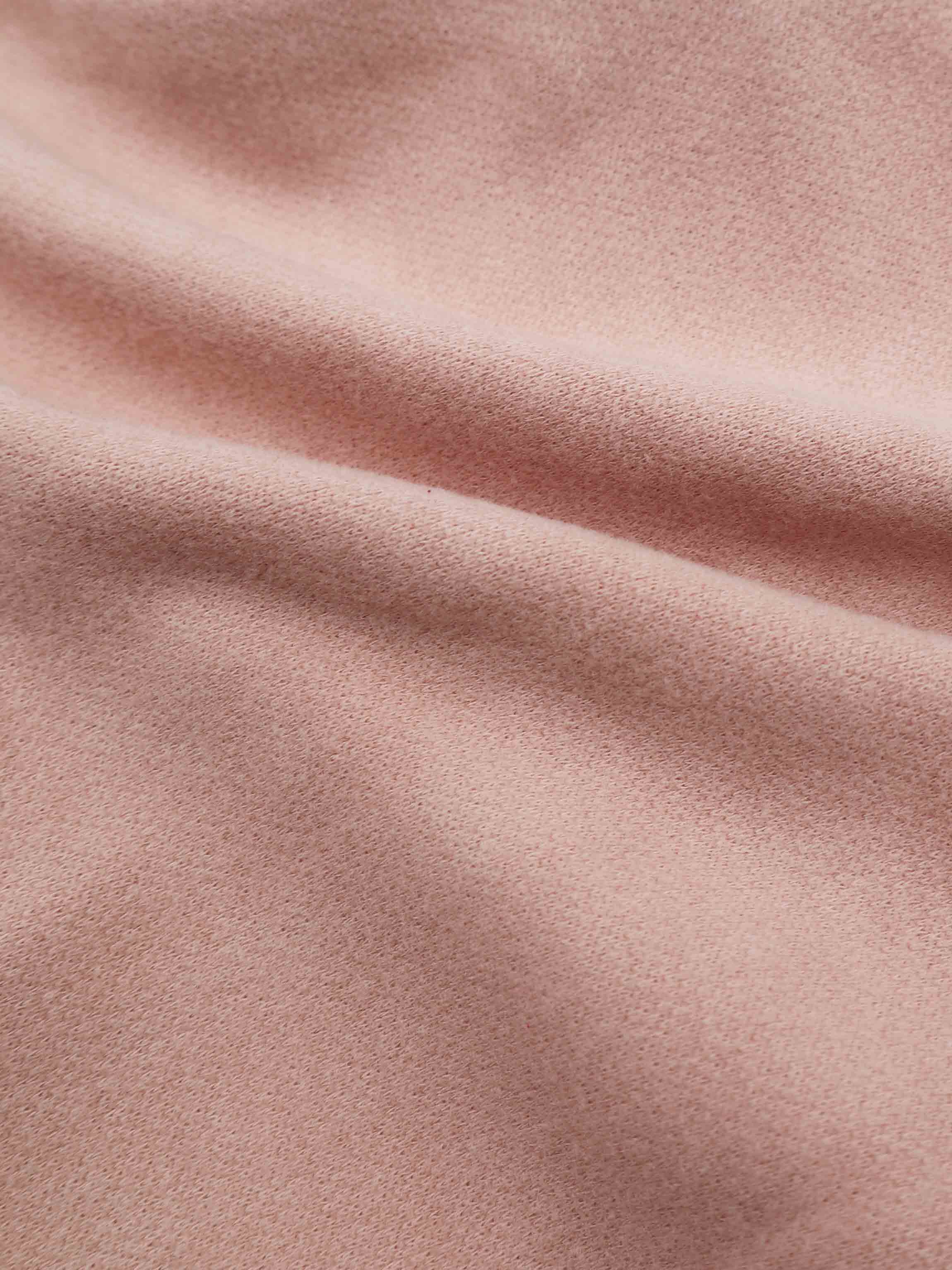 Girls stretchies pink crossover twill fabric close-up