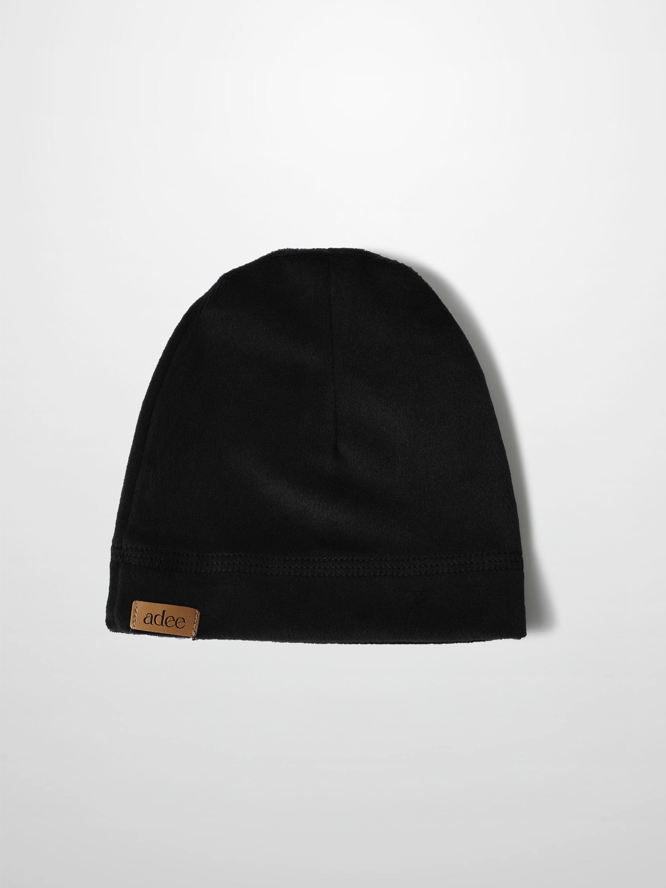 Velour Beanie - Black