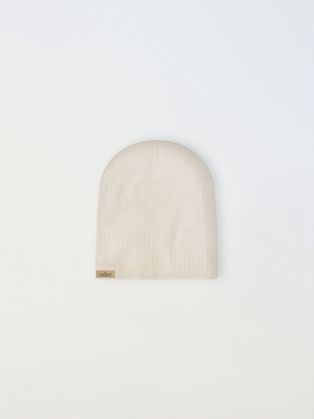 Wide Ribbed Beanie - White