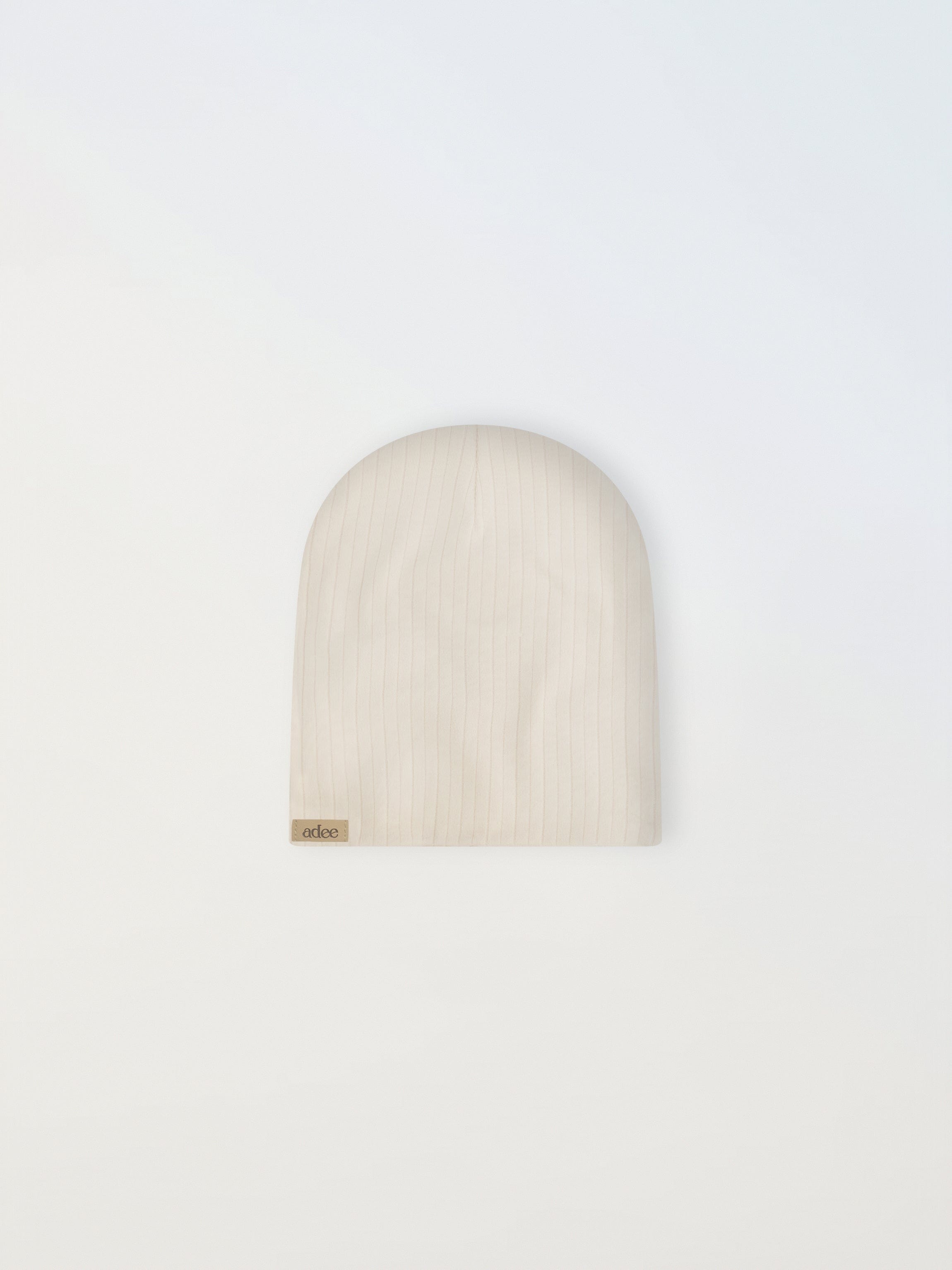 Wide Ribbed Beanie - White